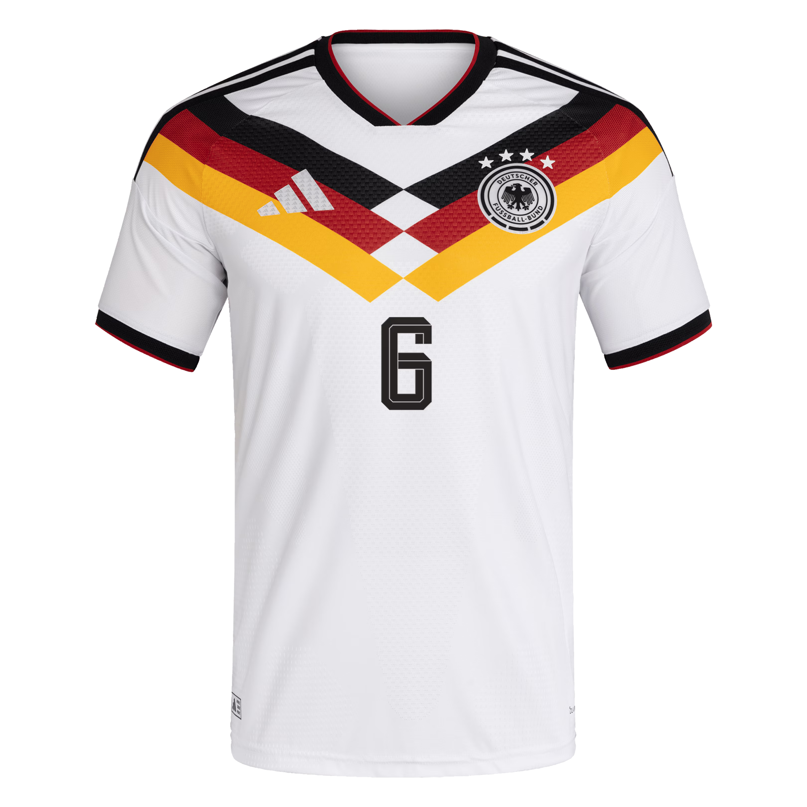 Espoor™ 2026 Germany Home Player Jersey #6 - White (Kimmich)