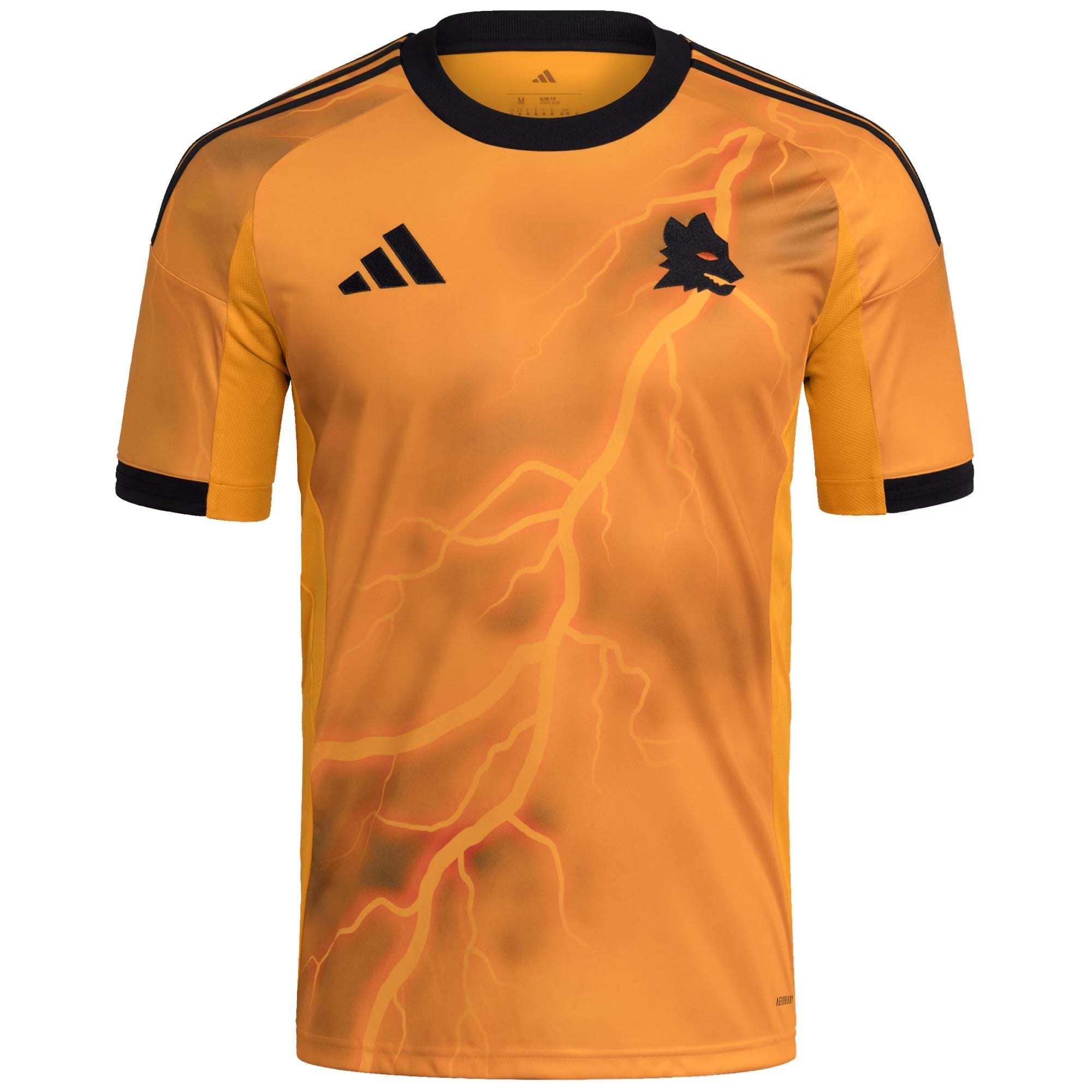 Espoor™ AS Roma adidas 2025/26 Away Custom Jersey – Authentic Short Sleeve - Orange