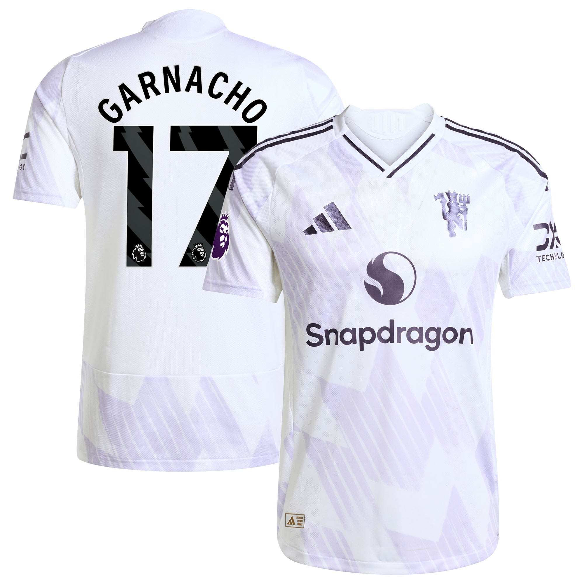 Espoor™ Alejandro Garnacho Manchester United adidas 2025/26 Away Player Jersey - White