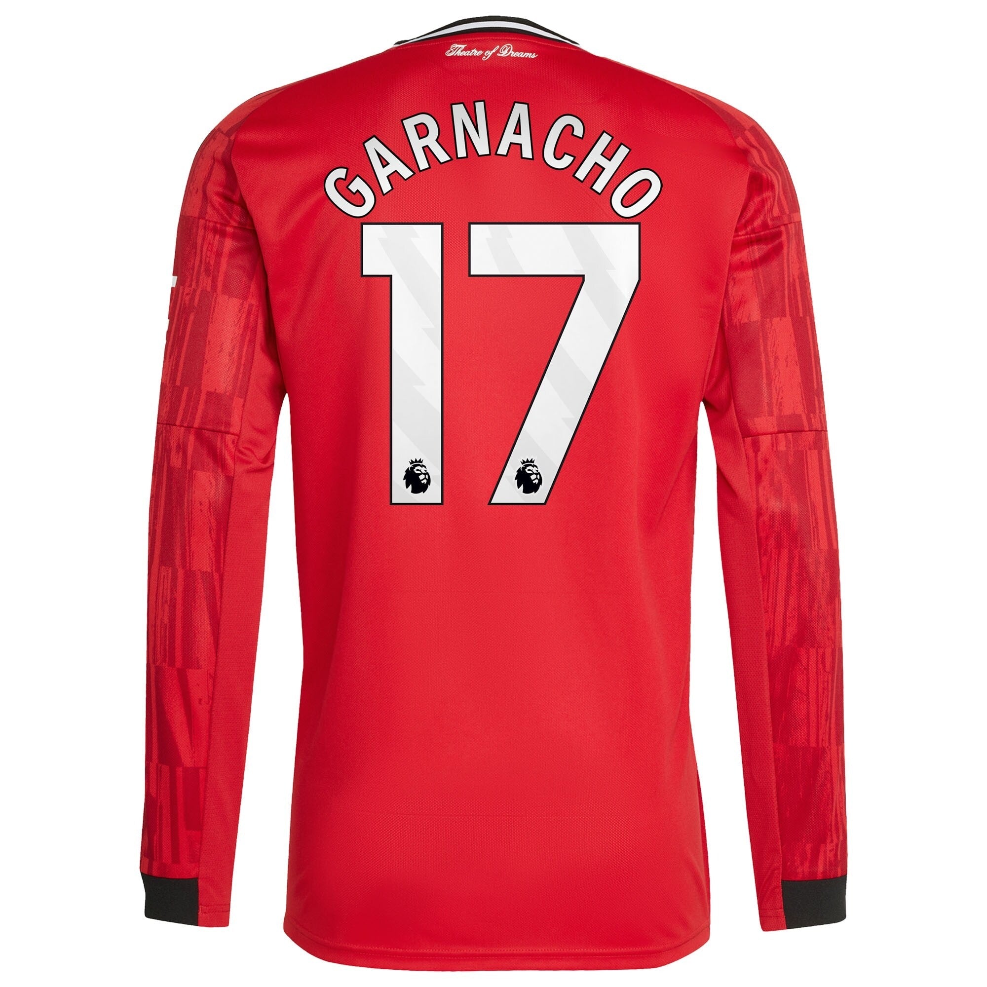 Espoor™ Alejandro Garnacho Manchester United adidas Home 2025/26 Player Long Sleeve Jersey - Red
