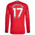 Espoor™ Alejandro Garnacho Manchester United adidas Home 2025/26 Player Long Sleeve Jersey - Red
