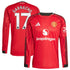 Espoor™ Alejandro Garnacho Manchester United adidas Home 2025/26 Player Long Sleeve Jersey - Red