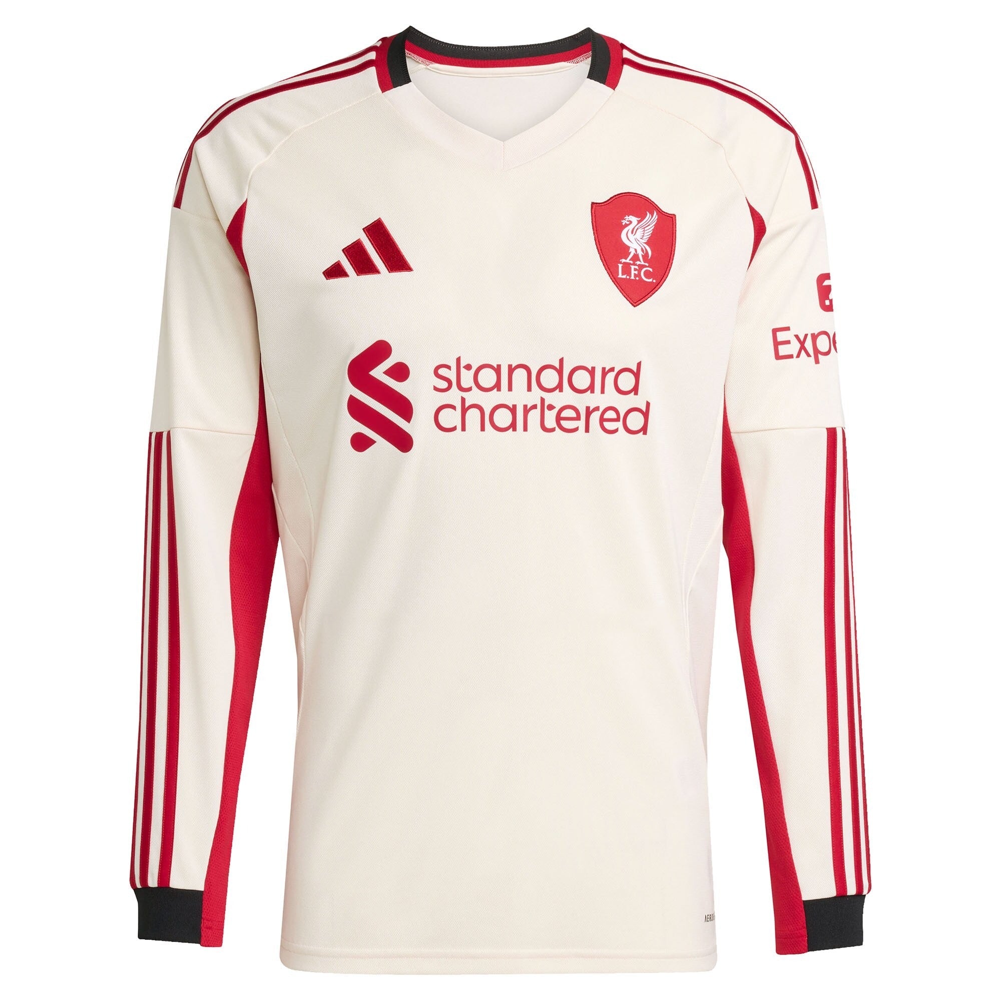 Espoor™ Alexis Mac Allister Liverpool adidas 2025/26 Away Long Sleeve Player Jersey - White