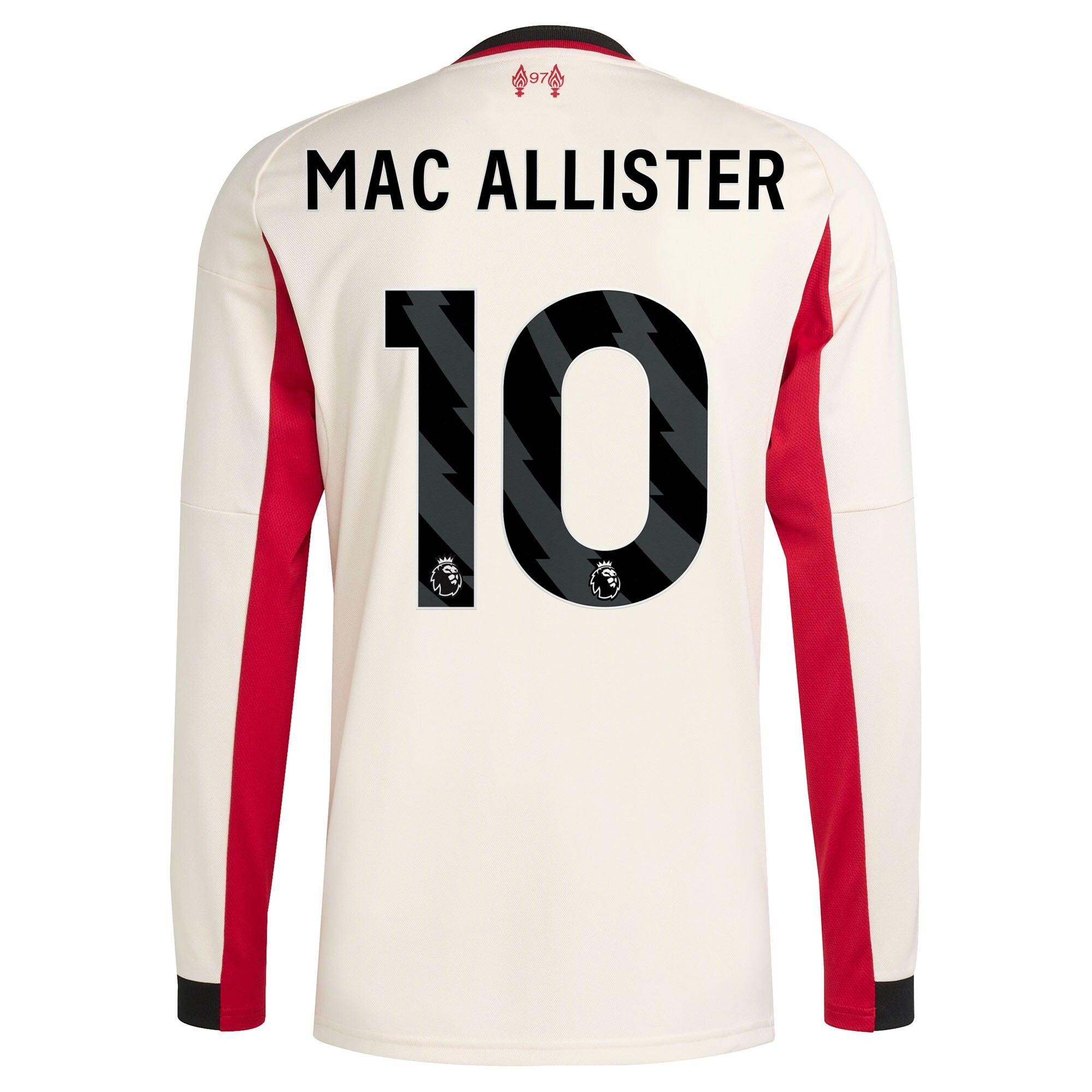 Espoor™ Alexis Mac Allister Liverpool adidas 2025/26 Away Long Sleeve Player Jersey - White
