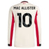Espoor™ Alexis Mac Allister Liverpool adidas 2025/26 Away Long Sleeve Player Jersey - White