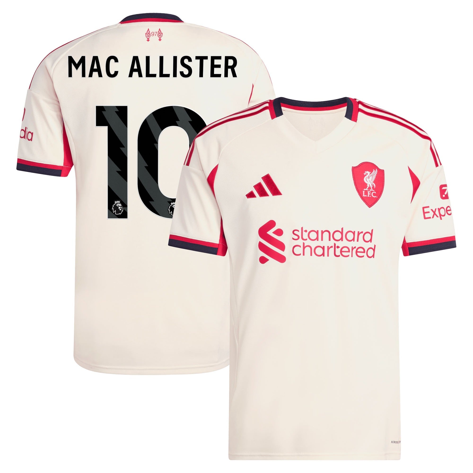 Espoor™ Alexis Mac Allister Liverpool adidas 2025/26 Away Player Jersey - White