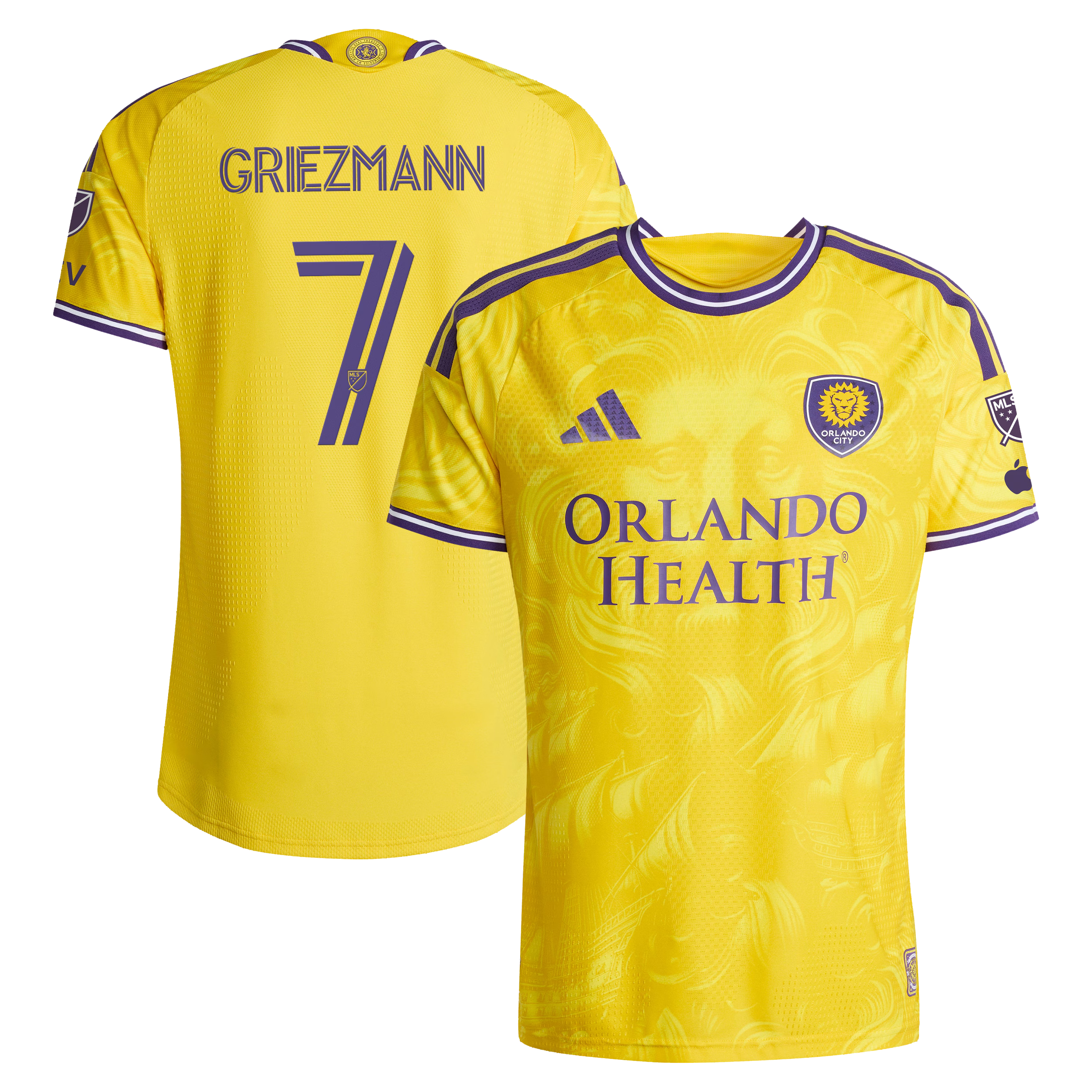 Antoine Griezmann #7 Orlando City 2026 Jersey - Sunken Treasure Gold - Jersey Teams World