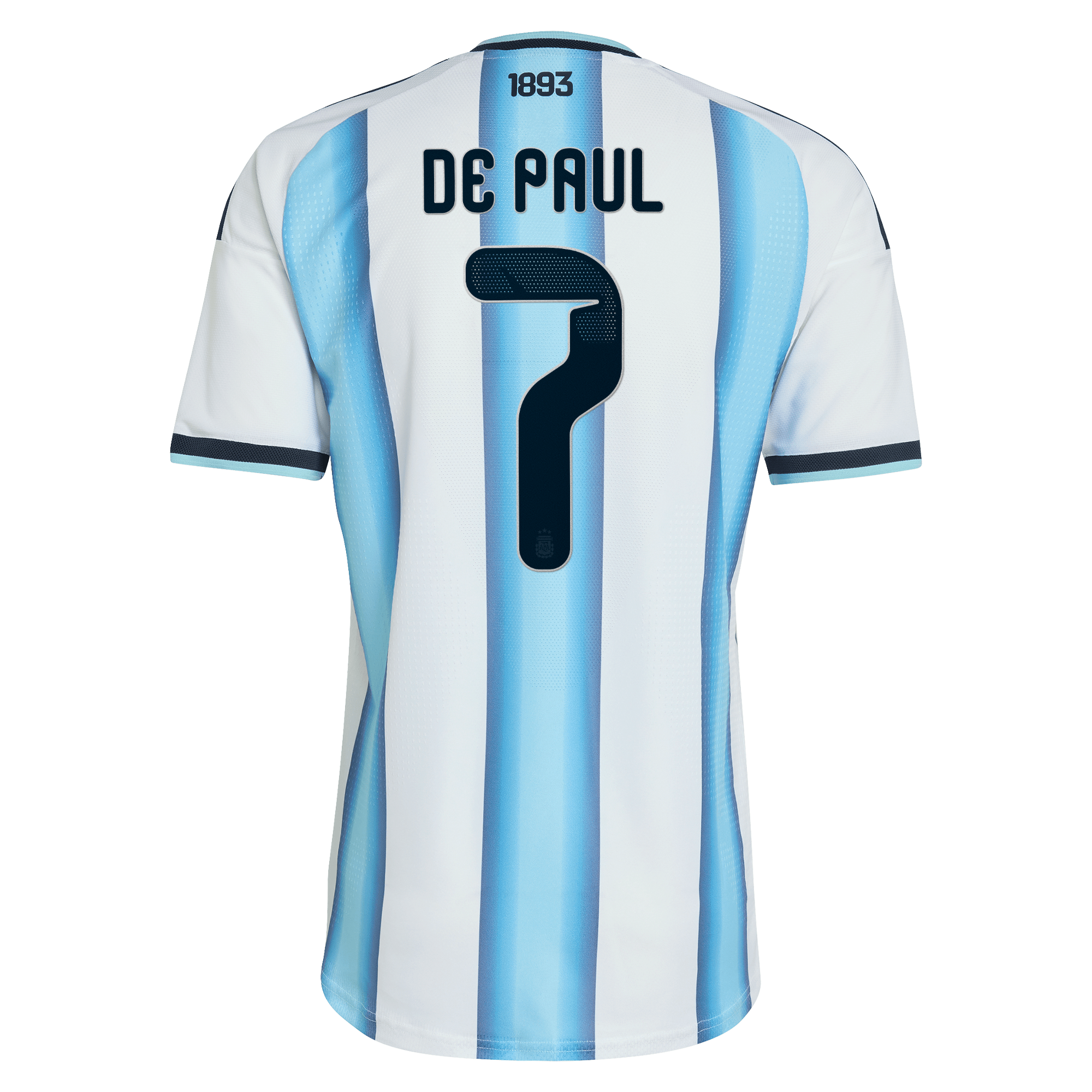 Espoor™ Argentina 2026 Home Player Jersey #7 - White (De Paul )