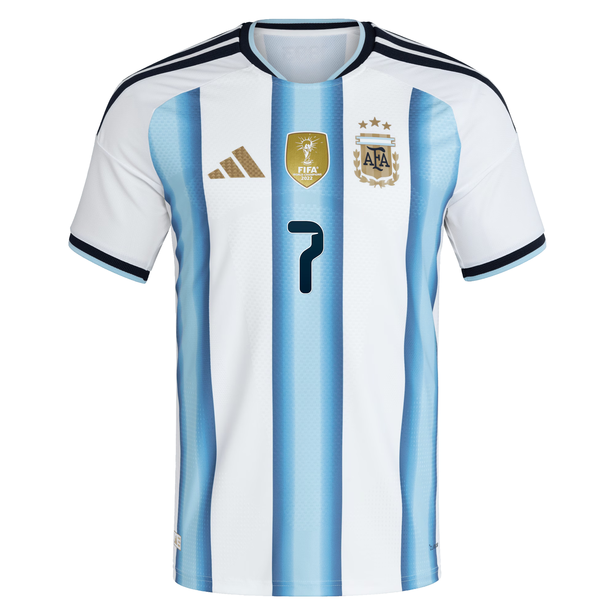 Espoor™ Argentina 2026 Home Player Jersey #7 - White (De Paul )