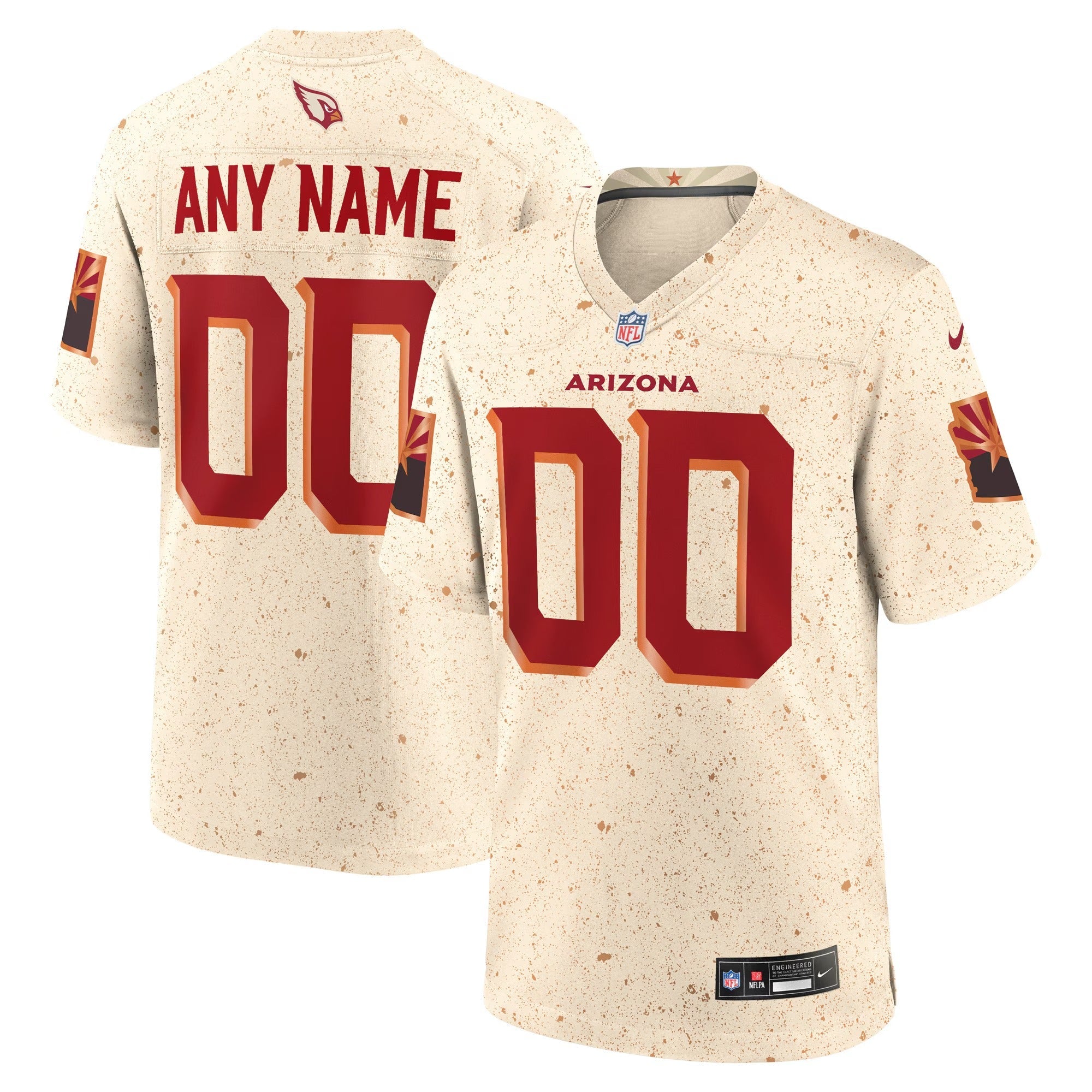 Espoor™ Arizona Cardinals Nike 2026 Rivalries Collection Custom Game Jersey - Natural