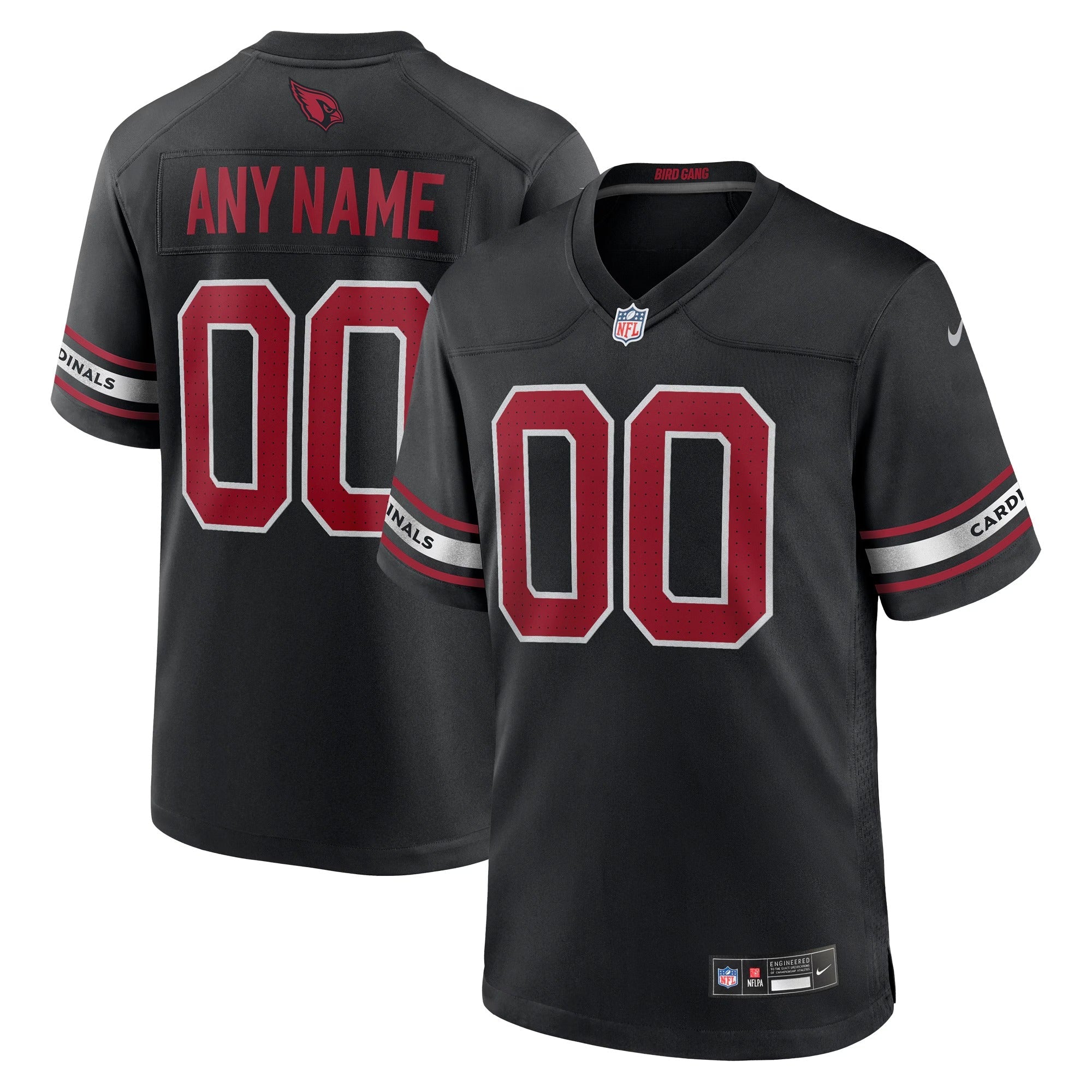 Espoor™ Arizona Cardinals Nike Alternate Custom Game Jersey - Black