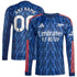 Espoor™ Arsenal adidas 2025/26 Away Long Sleeve Customized Jersey - Blue