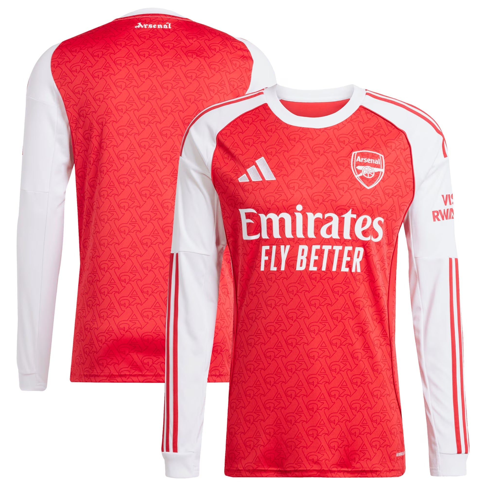 Arsenal adidas 2025/26 Home Long Sleeve Jersey - Red - Jersey Teams World