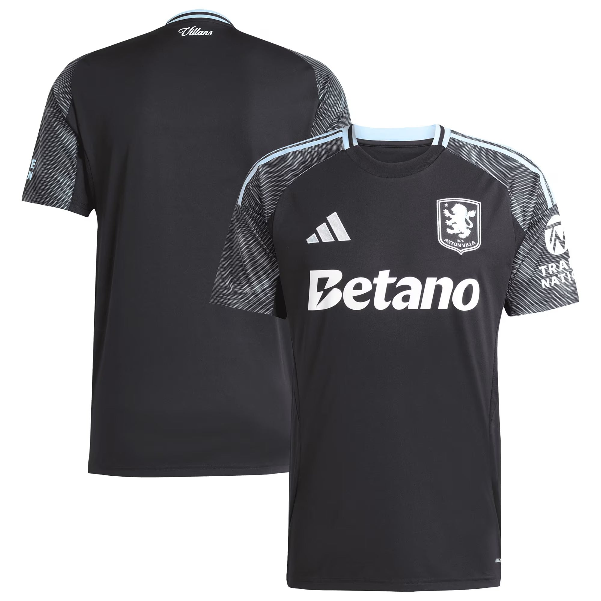 Espoor™ Aston Villa adidas 2025/26 Away Jersey - Black