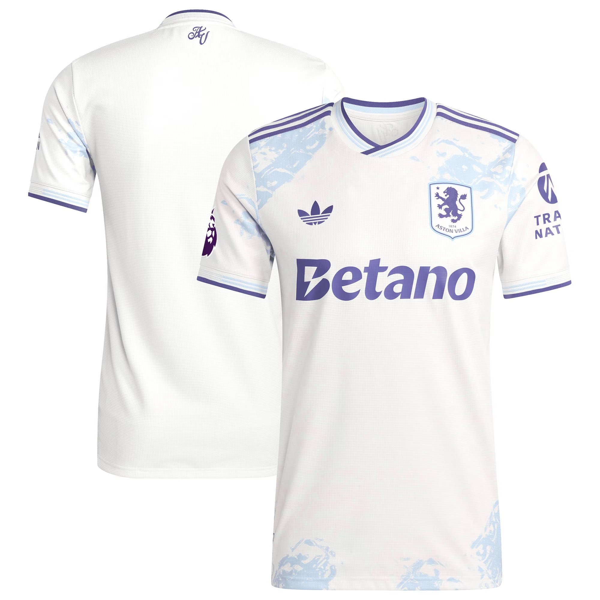Espoor™ Aston Villa adidas 2025/26 Third Custom Jersey - White
