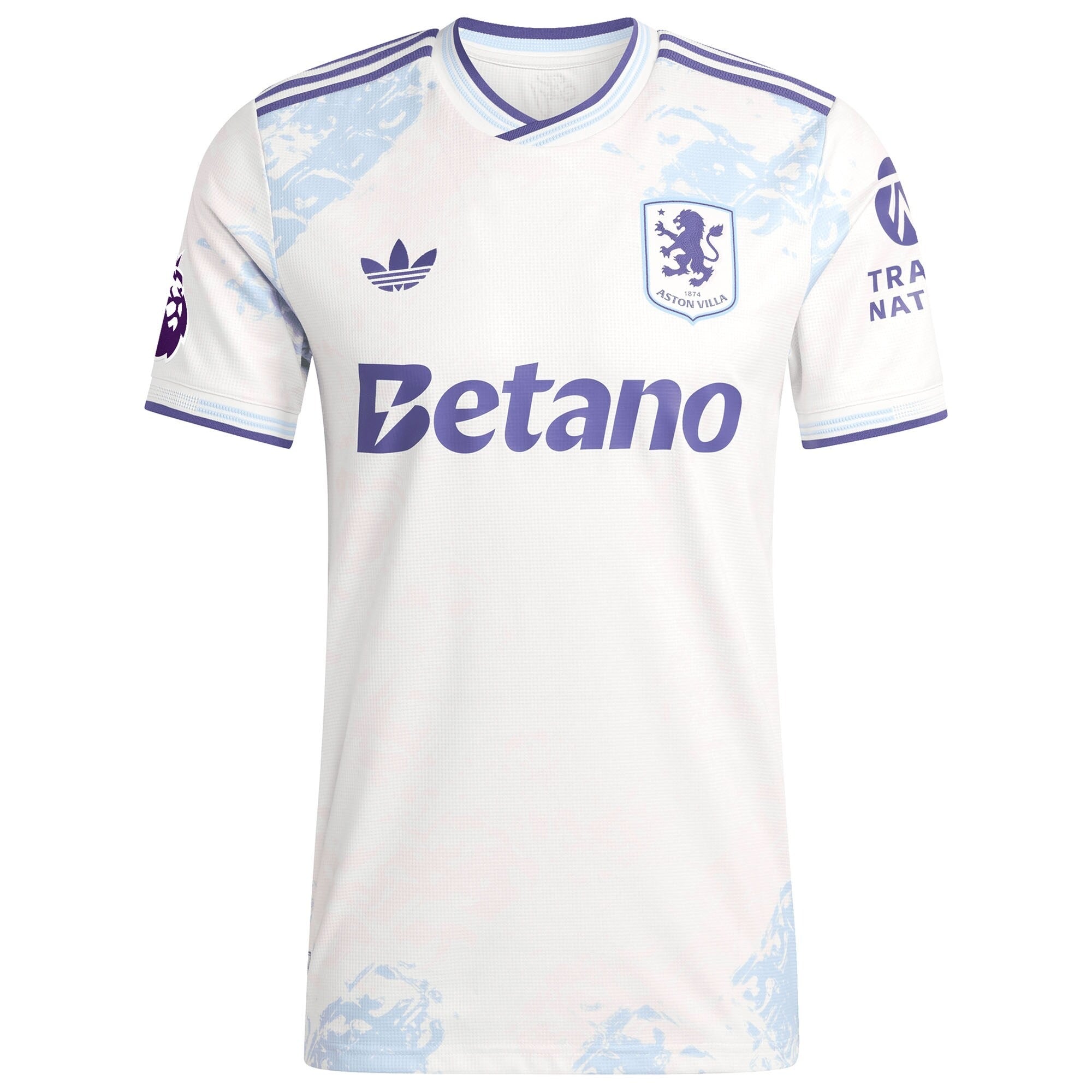 Espoor™ Aston Villa adidas 2025/26 Third Custom Jersey - White