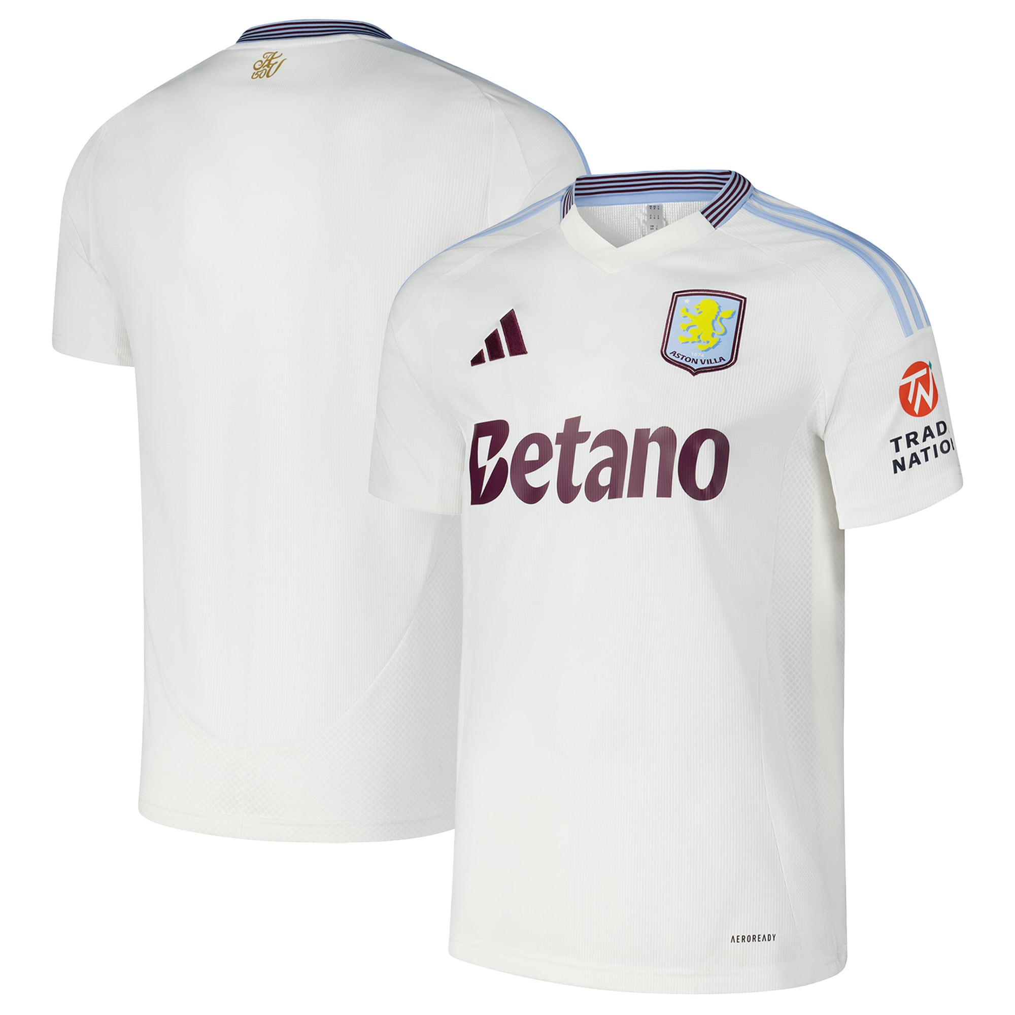 Espoor™ Aston Villa adidas Shirt 2024/25 Away Custom Jersey - White