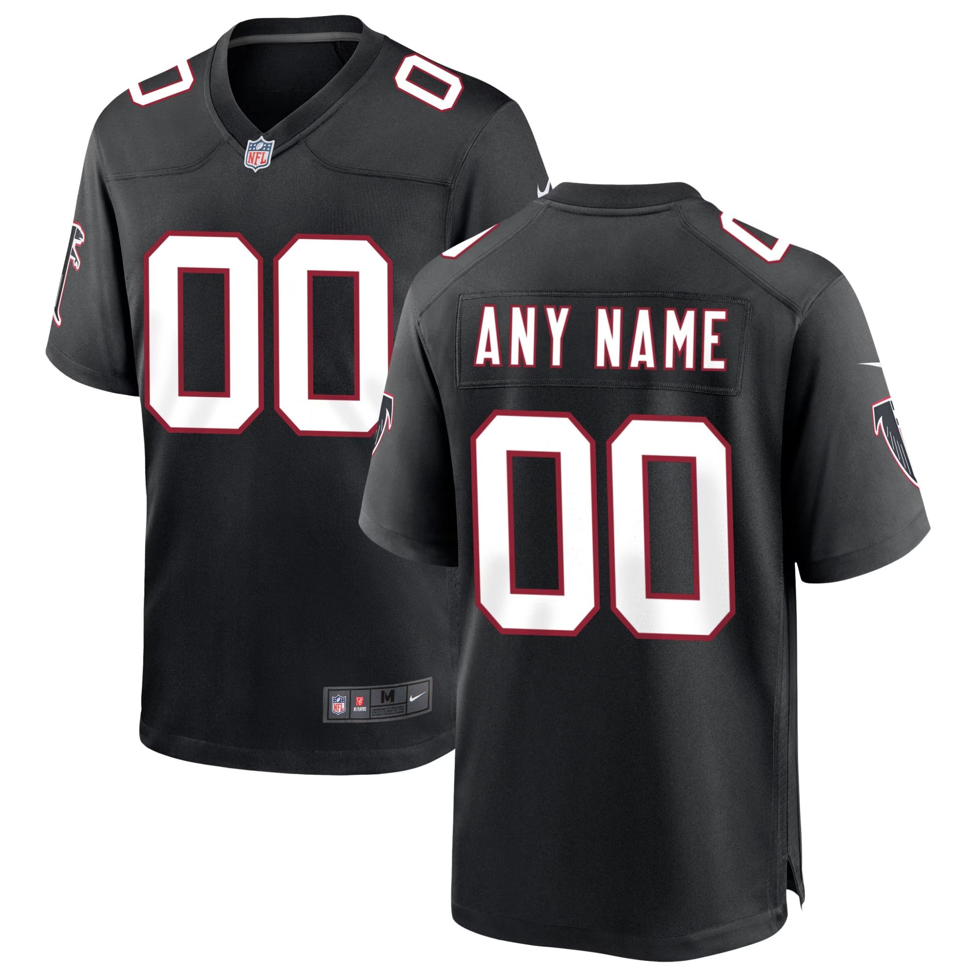 Espoor™ Atlanta Falcons Nike Throwback Custom Game Jersey - Black