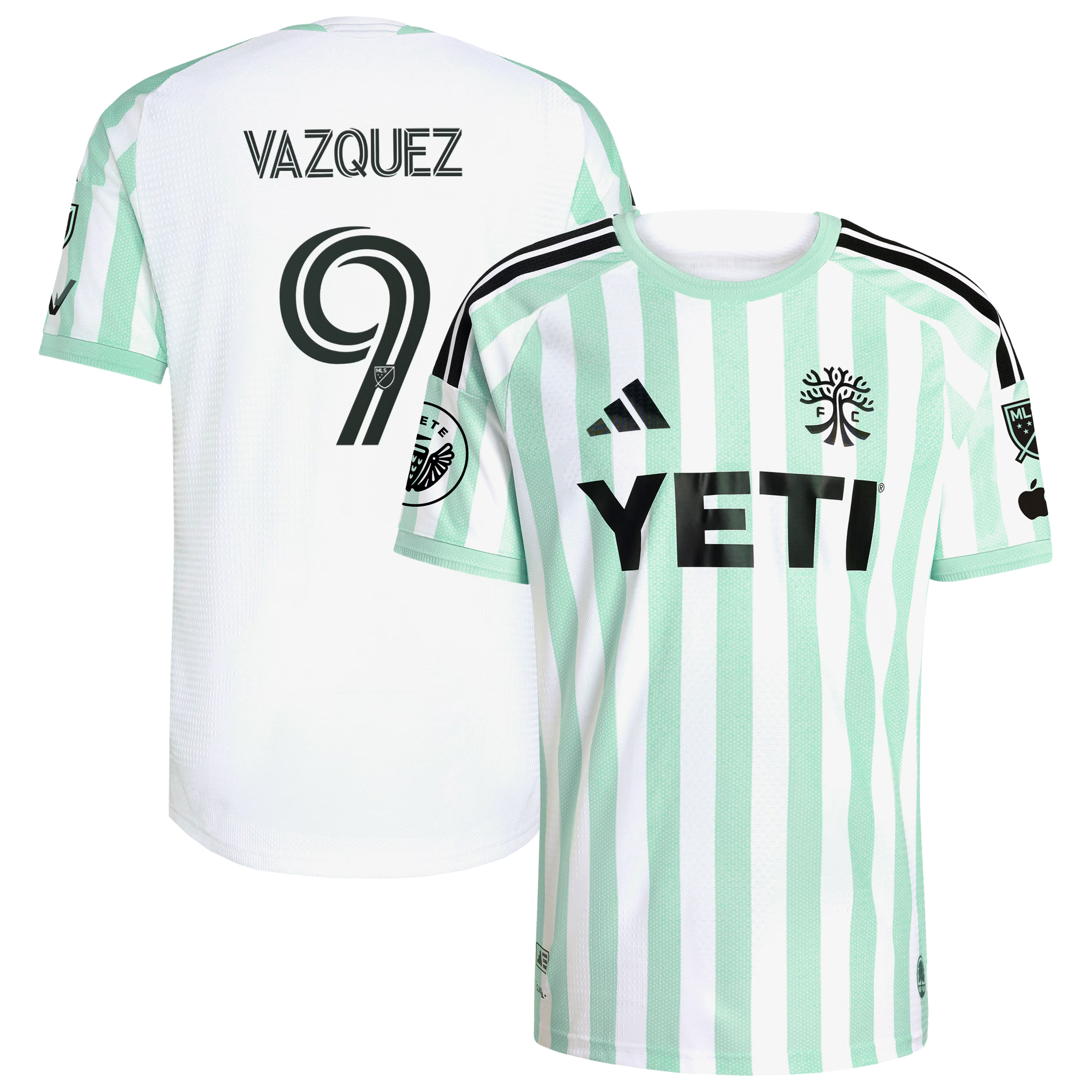 Austin FC 2026 The Rooted Kit // Brandon Vazquez Official Match adidas Jersey - Jersey Teams World