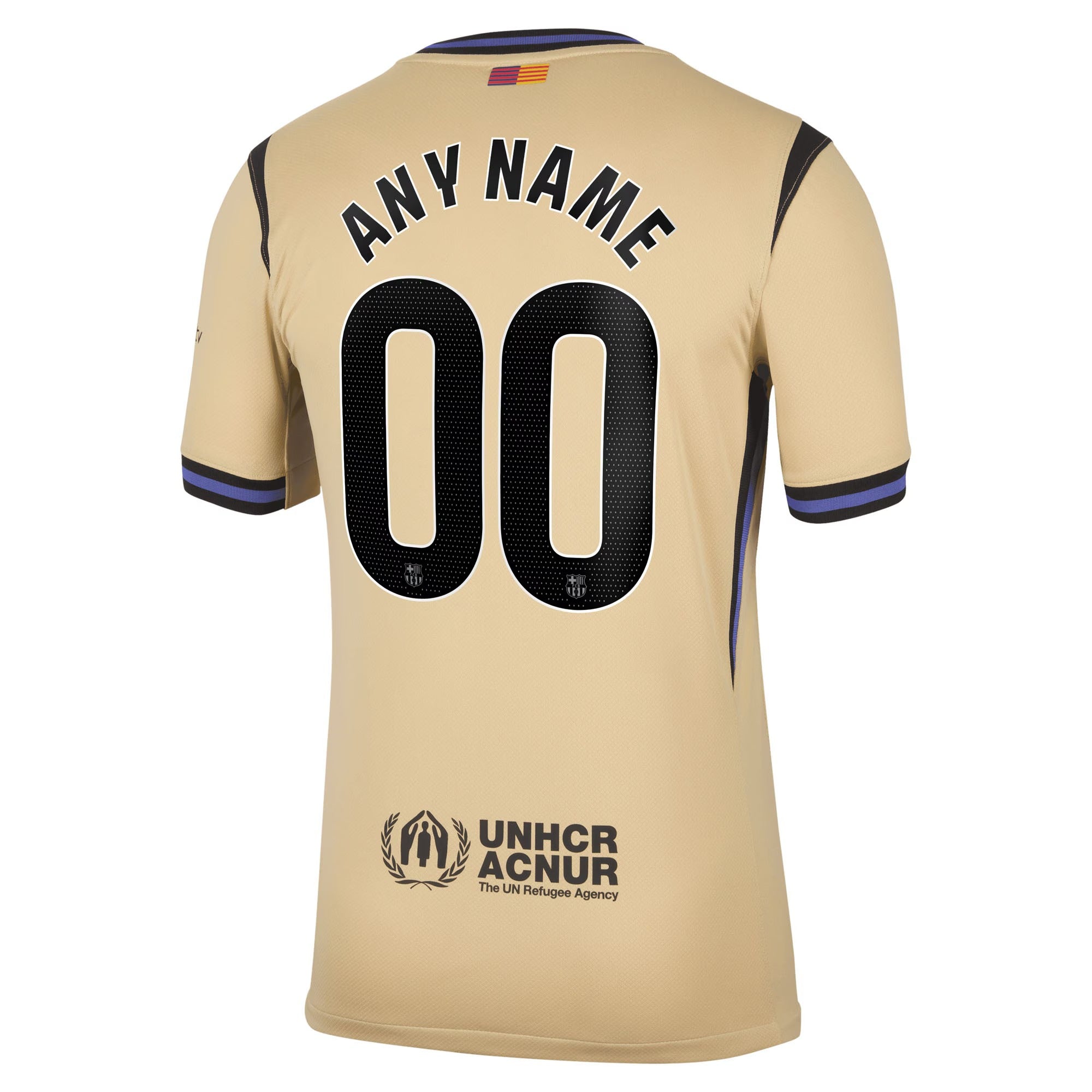 Espoor™ Barcelona 2025/26 Away Stadium Custom Jersey - Gold