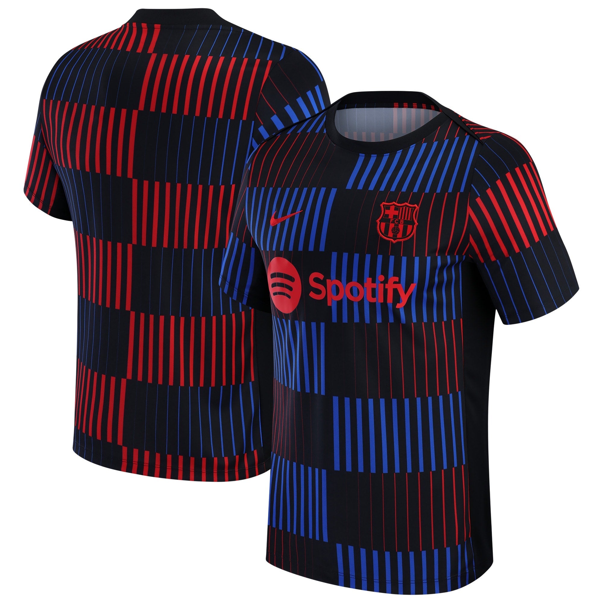 Espoor™ Barcelona Nike 2024/25 Away Academy Pro Pre-Match Slim Fit Top - Black