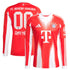 Espoor™ Bayern Munich adidas 2025/26 Home Long Sleeve Custom Jersey - Red
