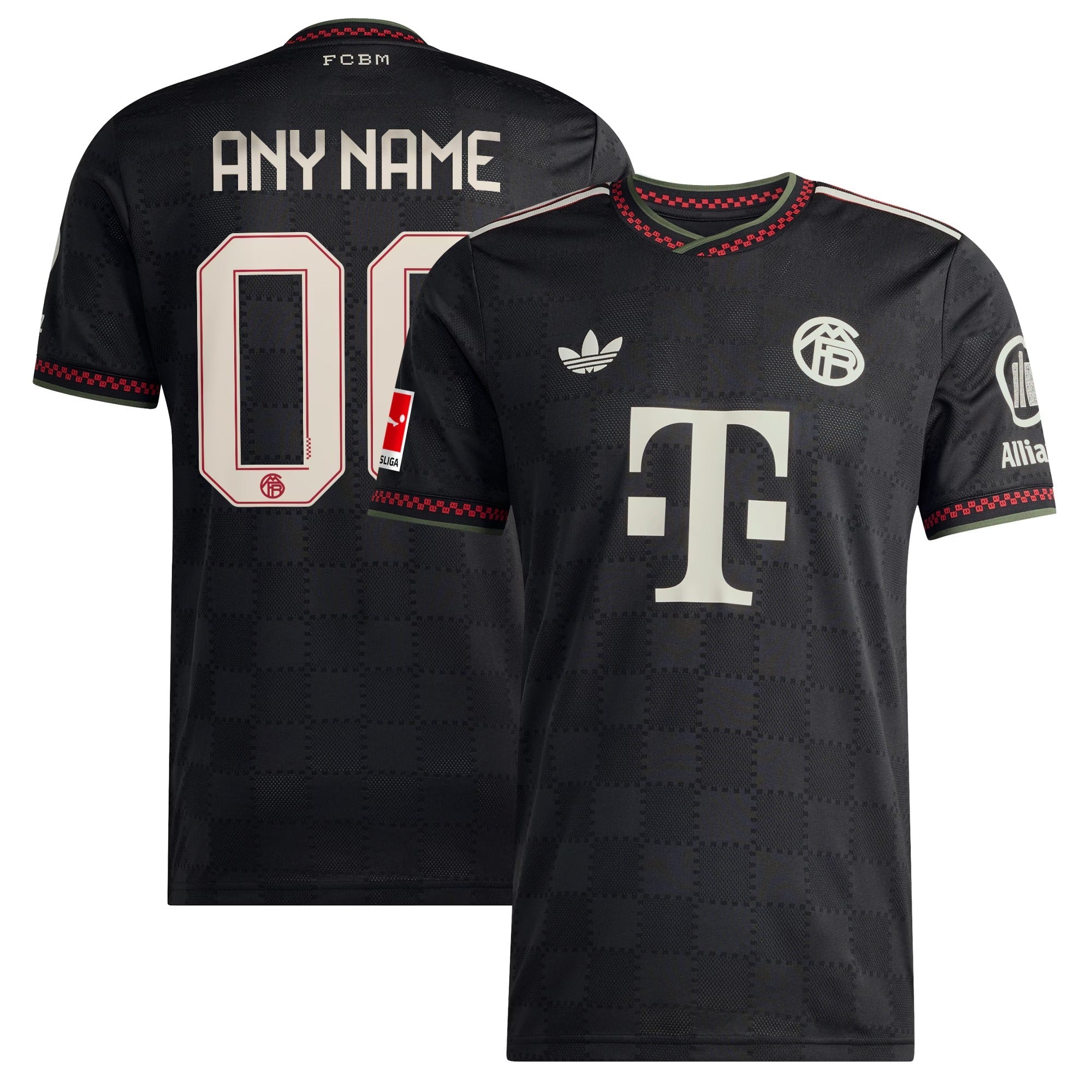 Espoor™ Bayern Munich adidas 2025/26 Third Custom Jersey - Black