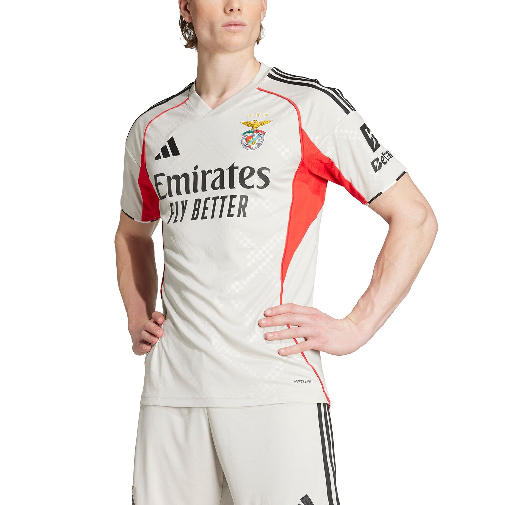 Espoor™ Benfica adidas 2025/26 Away Custom Jersey - Gray