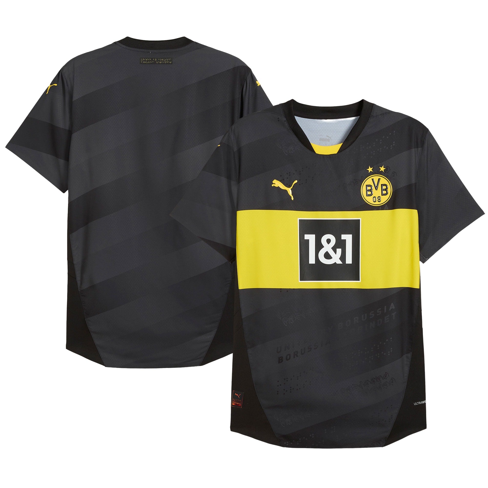 Espoor™ Borussia Dortmund Puma 2024/25 Away Custom Jersey - Black