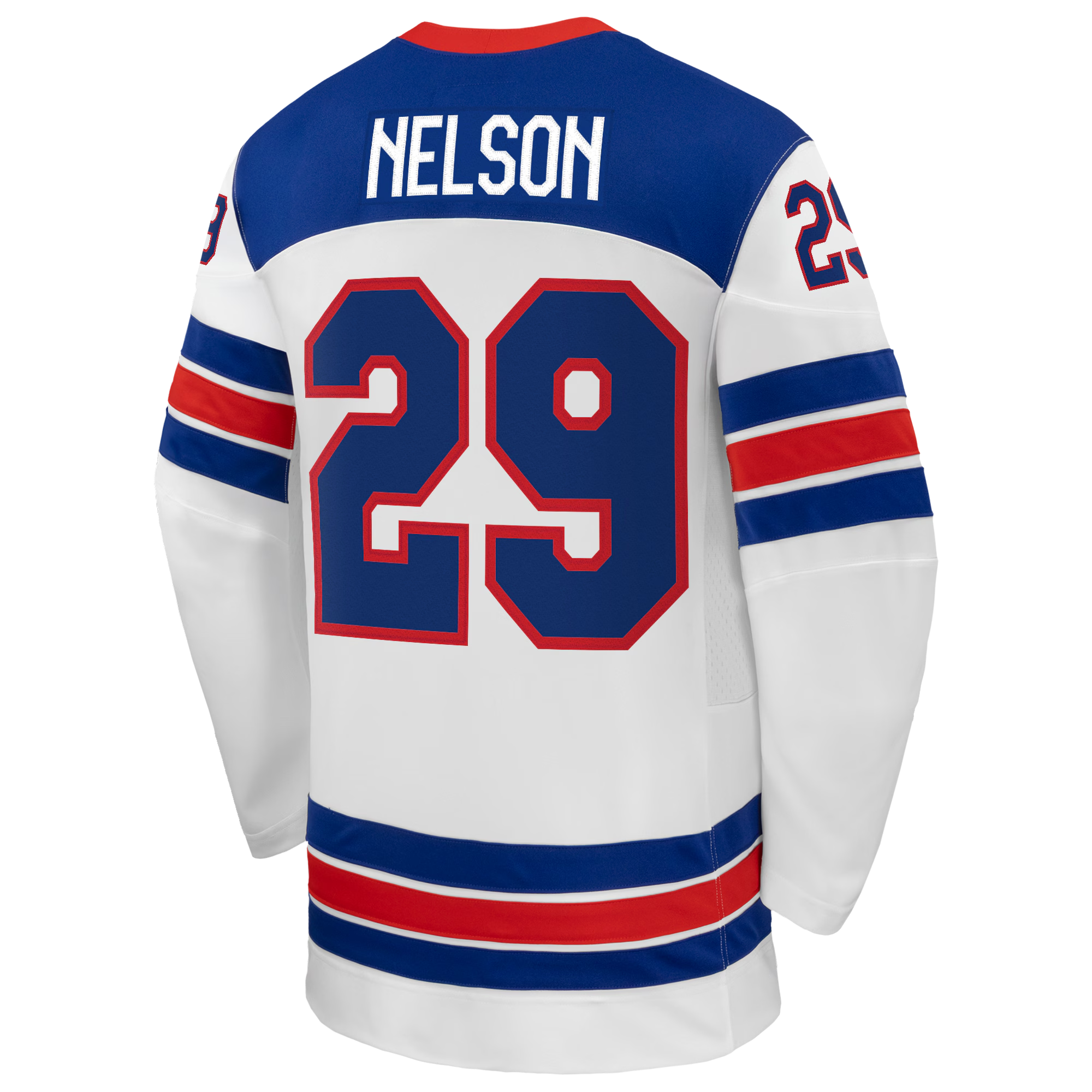 Brock Nelson #29 USA Hockey 2026 Away Jersey - Nike White - Jersey Teams World