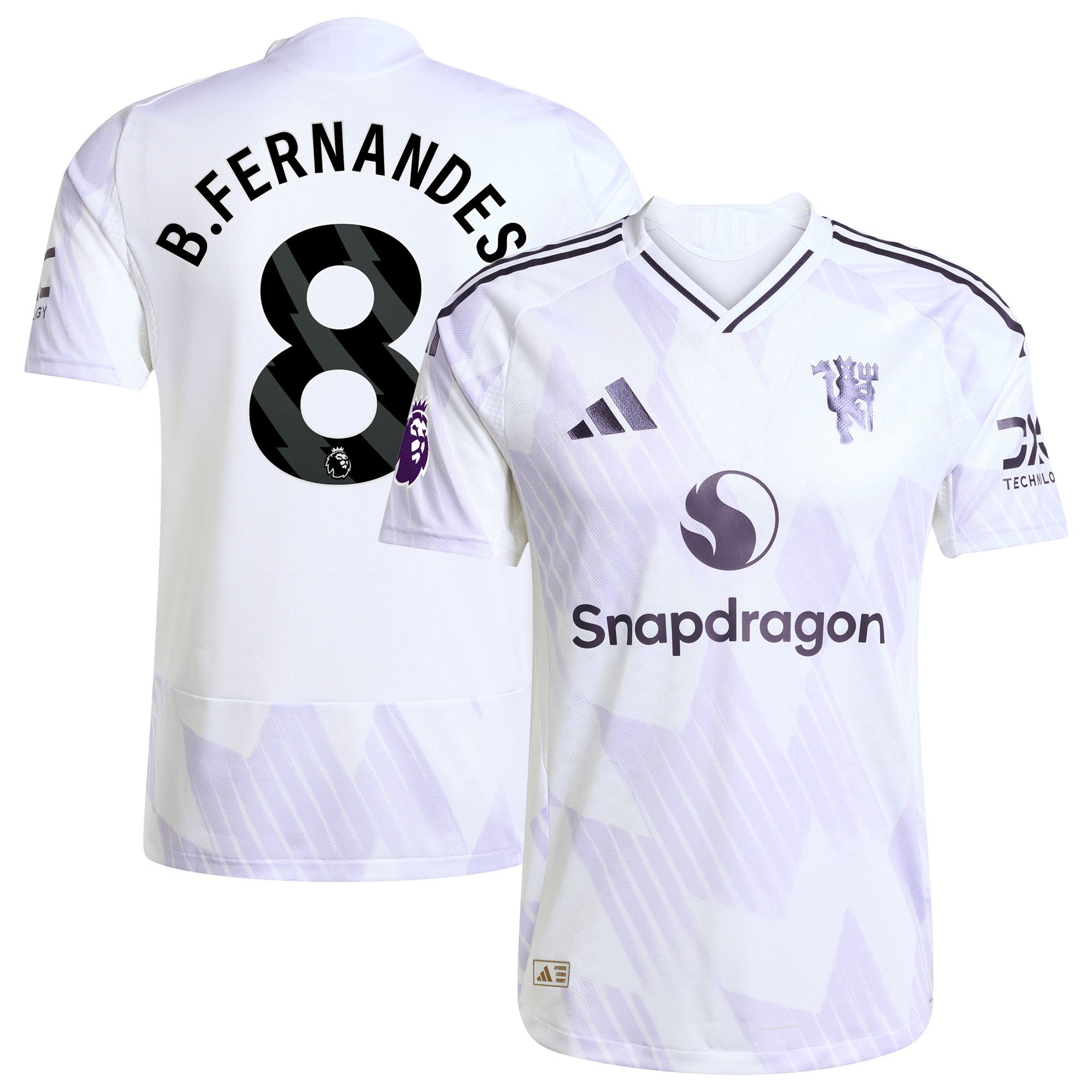 Espoor™ Bruno Fernandes Manchester United adidas 2025/26 Away Player Jersey - White