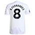 Espoor™ Bruno Fernandes Manchester United adidas 2025/26 Away Player Jersey - White