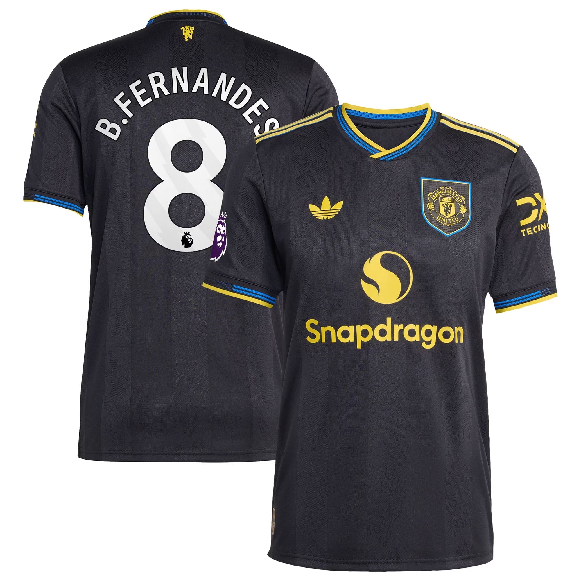 Espoor™ Bruno Fernandes Manchester United adidas 2025/26 Third Player Jersey - Black