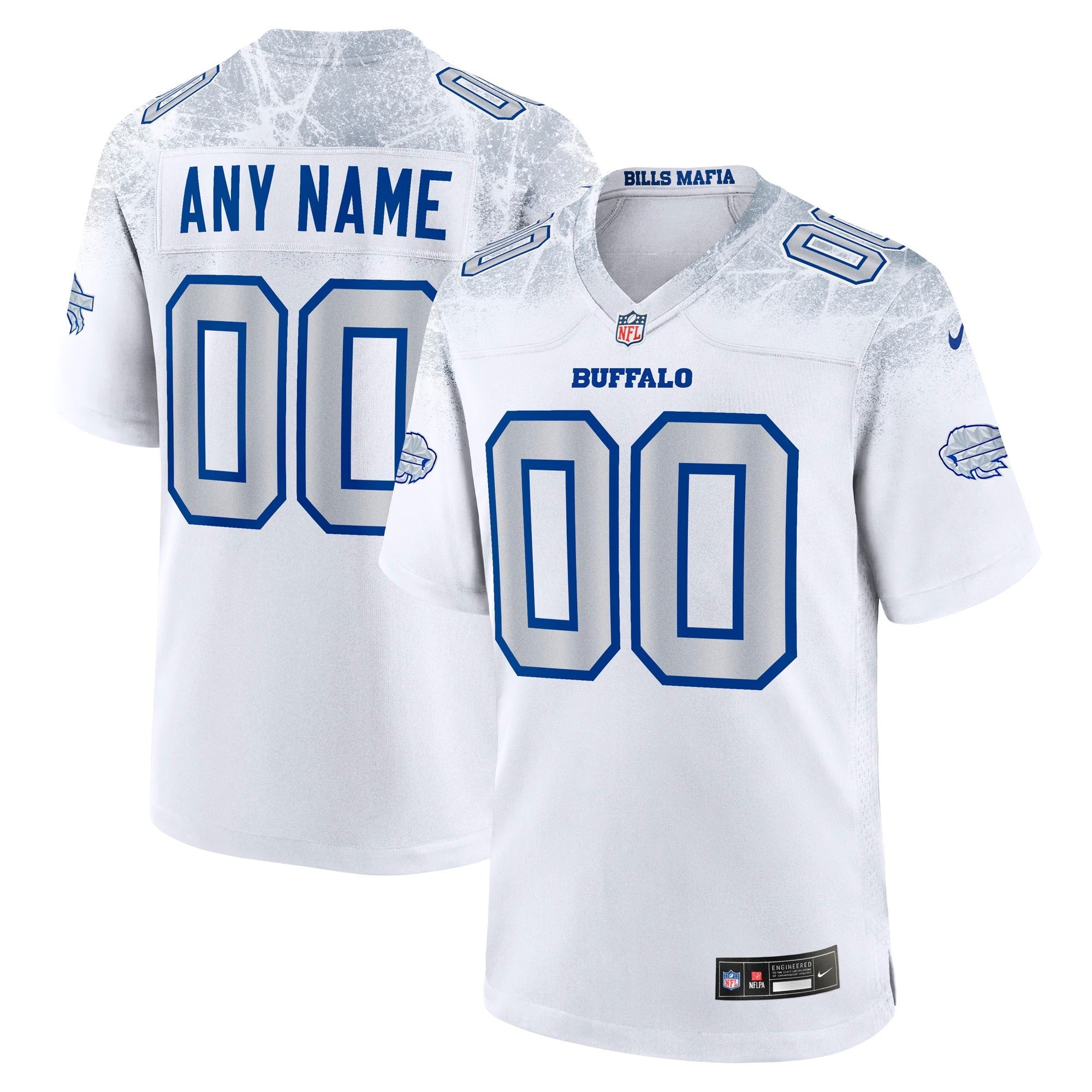 Espoor™ Buffalo Bills Nike 2025 Rivalries Collection Custom Game Jersey - White