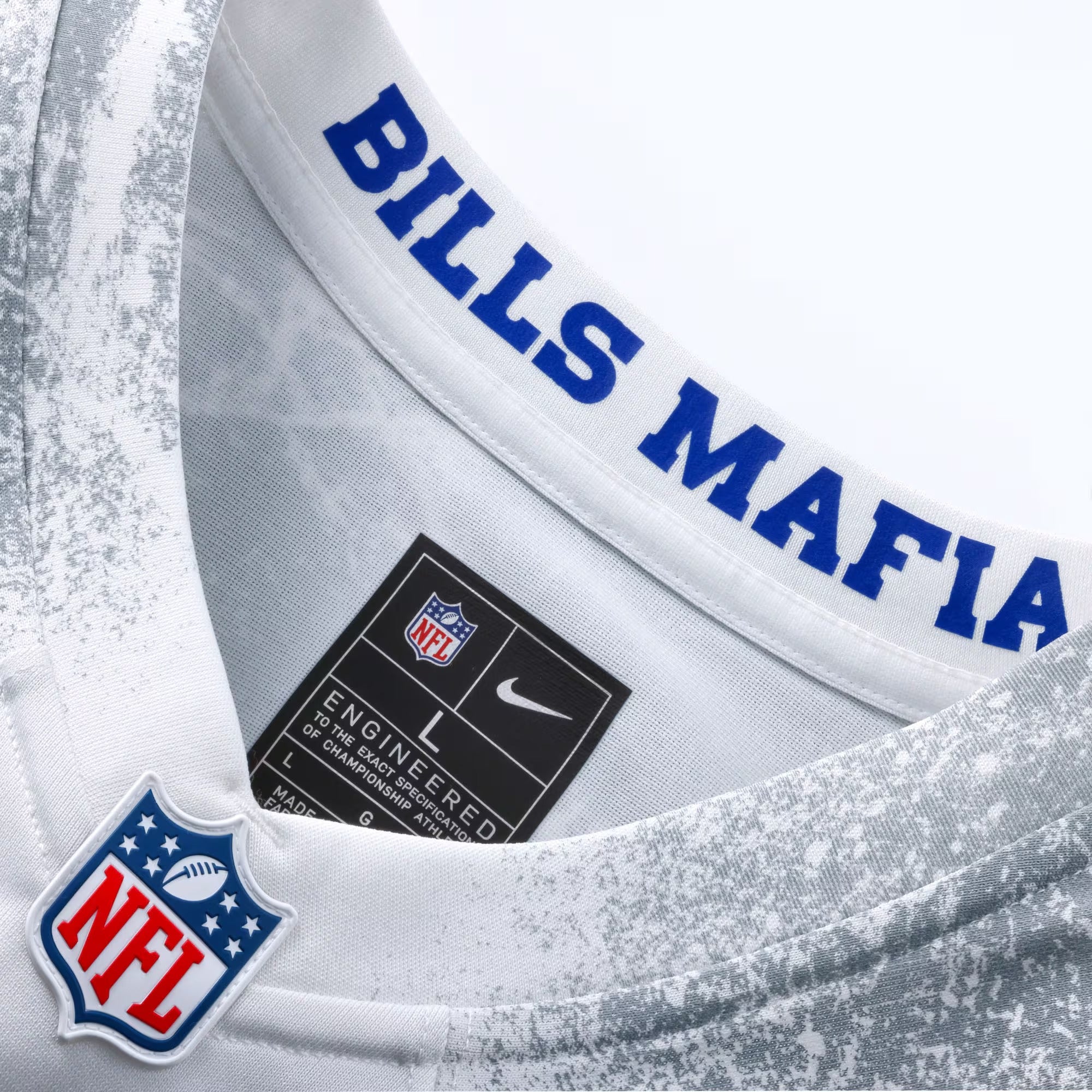 Espoor™ Buffalo Bills Nike 2025 Rivalries Collection Custom Game Jersey - White