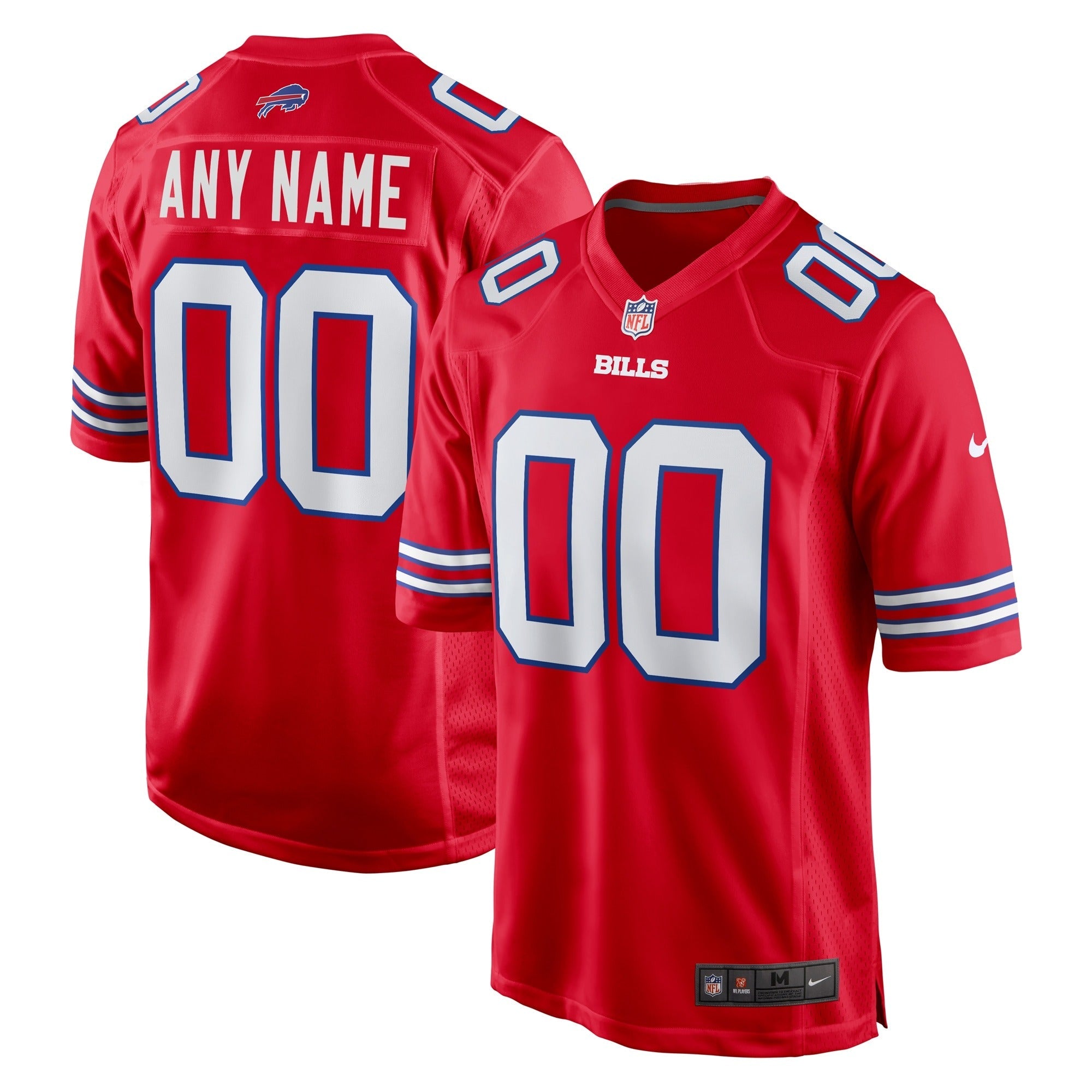 Espoor™ Buffalo Bills Nike Alternate Custom Game Jersey - Red