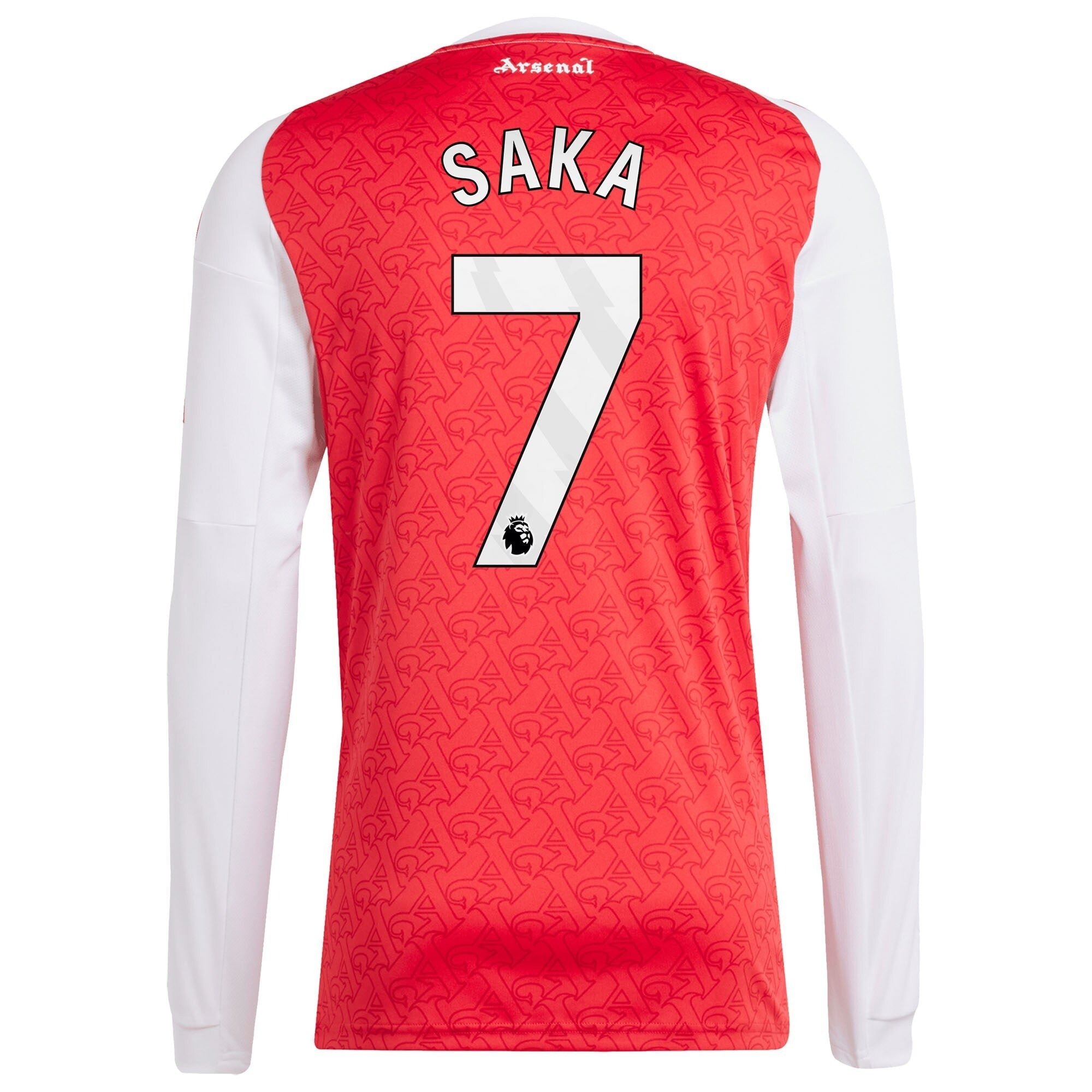 Espoor™ Bukayo Saka Arsenal adidas 2025/26 Home Long Sleeve Player Jersey - Red