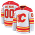 Calgary Flames Fanatics Away Premium Custom Jersey – White - Jersey Teams World