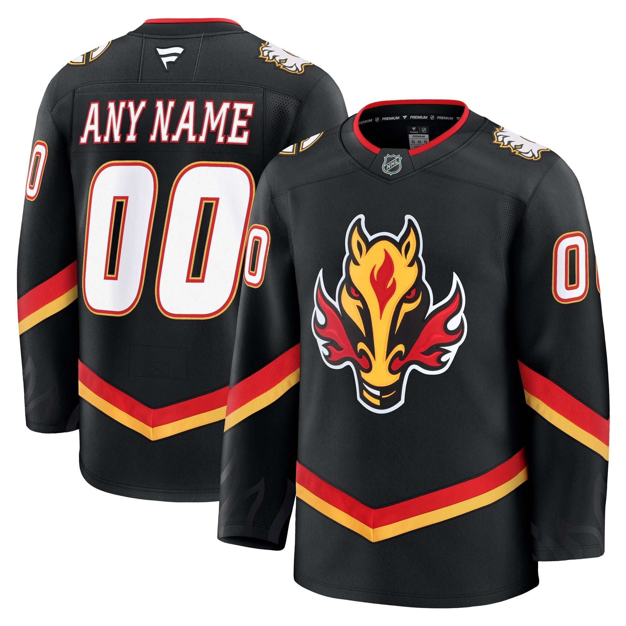 Calgary Flames Fanatics Premium Alternate Custom Jersey – Black "Blasty" Edition - Jersey Teams World