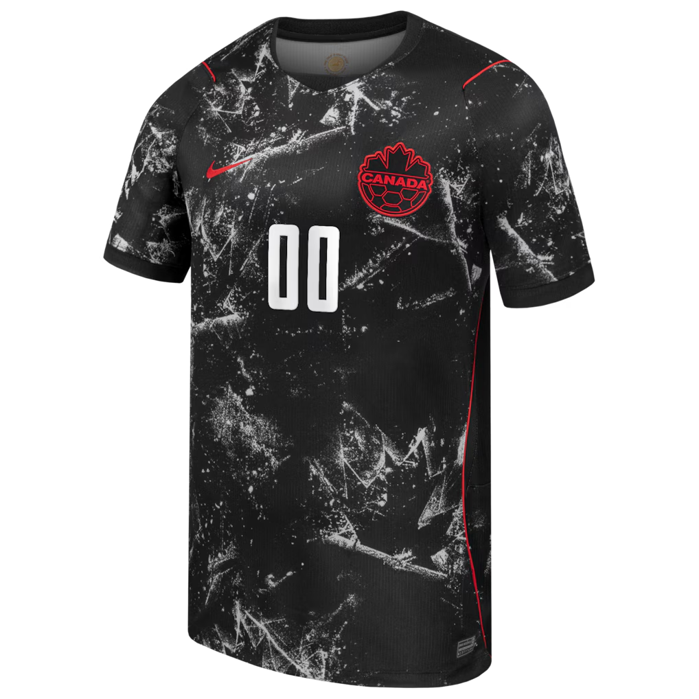 Canada National Teams Soccer Nike 2026 Away Authentic Custom Jersey - Black - Jersey Teams World