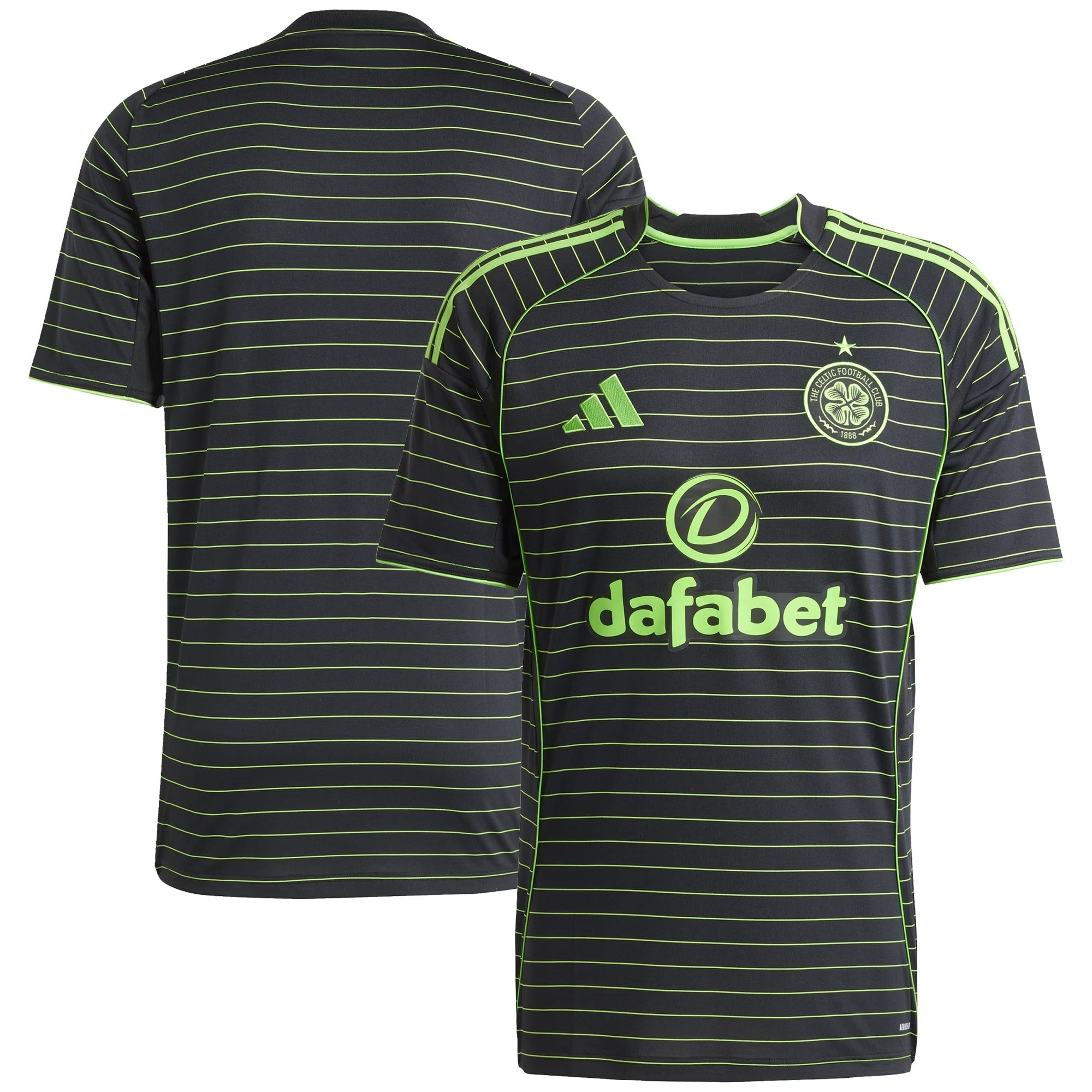 Espoor™ Celtic adidas 2025/26 Away Custom Jersey - Black