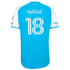 Charlotte FC // adidas Kerwin Vargas #18 Official 2026 Carolina Kit On-Field Patch Jersey – Blue - Jersey Teams World