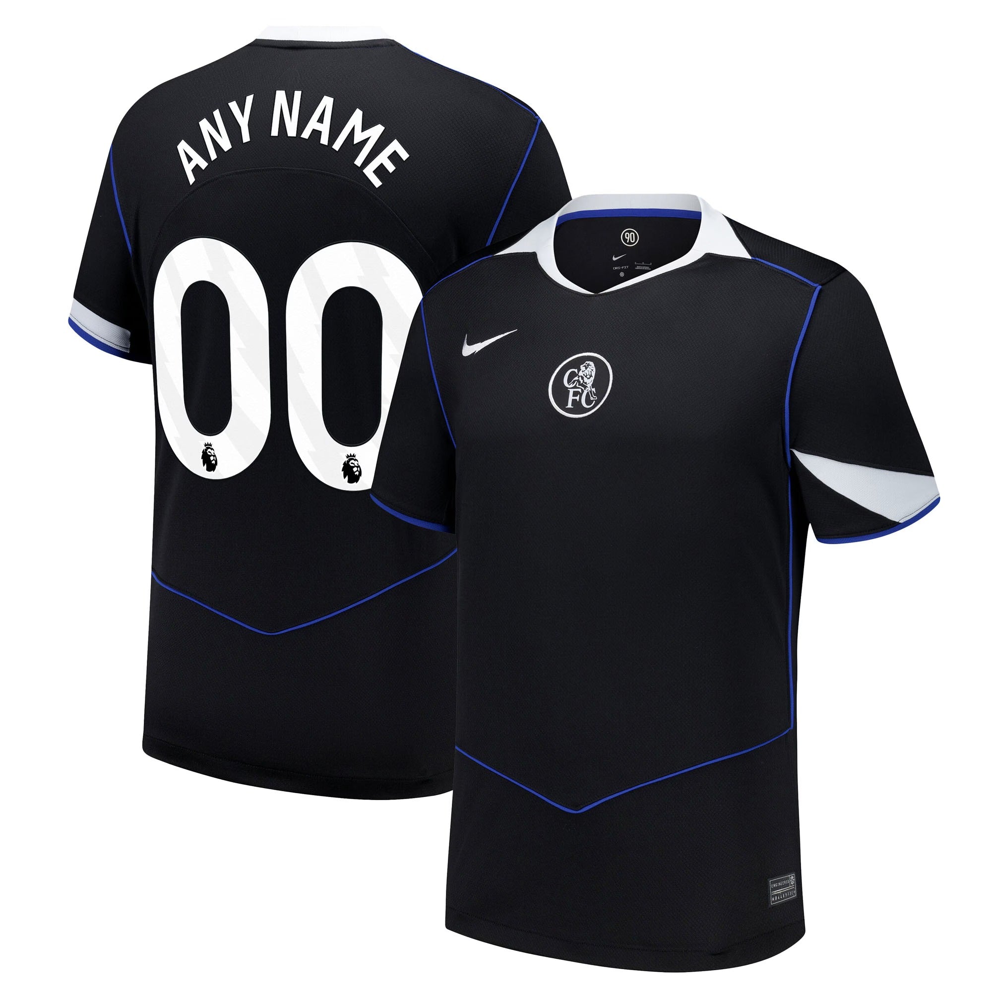 Espoor™ Chelsea Nike 2025/26 Third Custom Jersey - Black