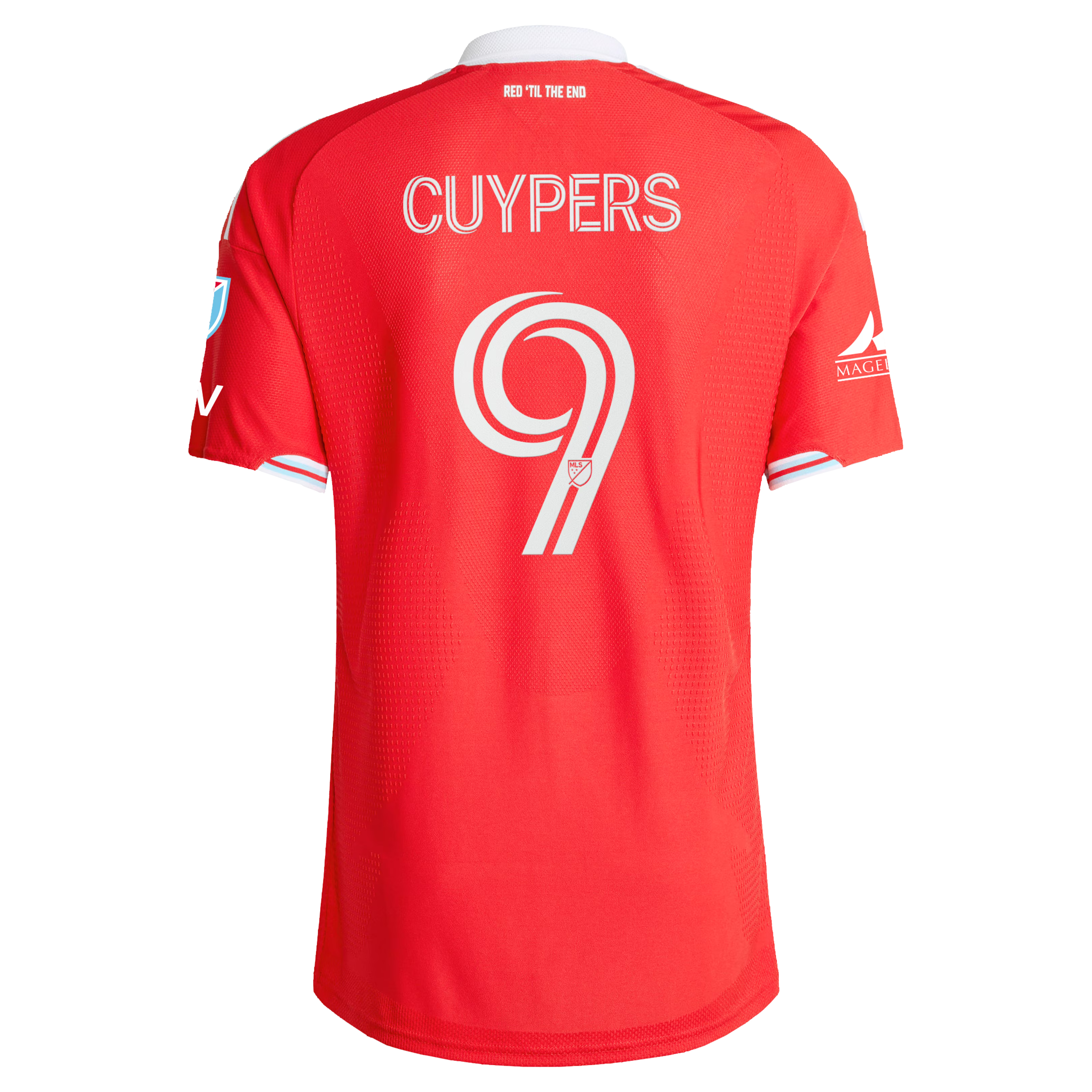 Chicago Fire // adidas Hugo Cuypers #9 Official 2026 Forever Red On-Field Patch Jersey – Red - Jersey Teams World