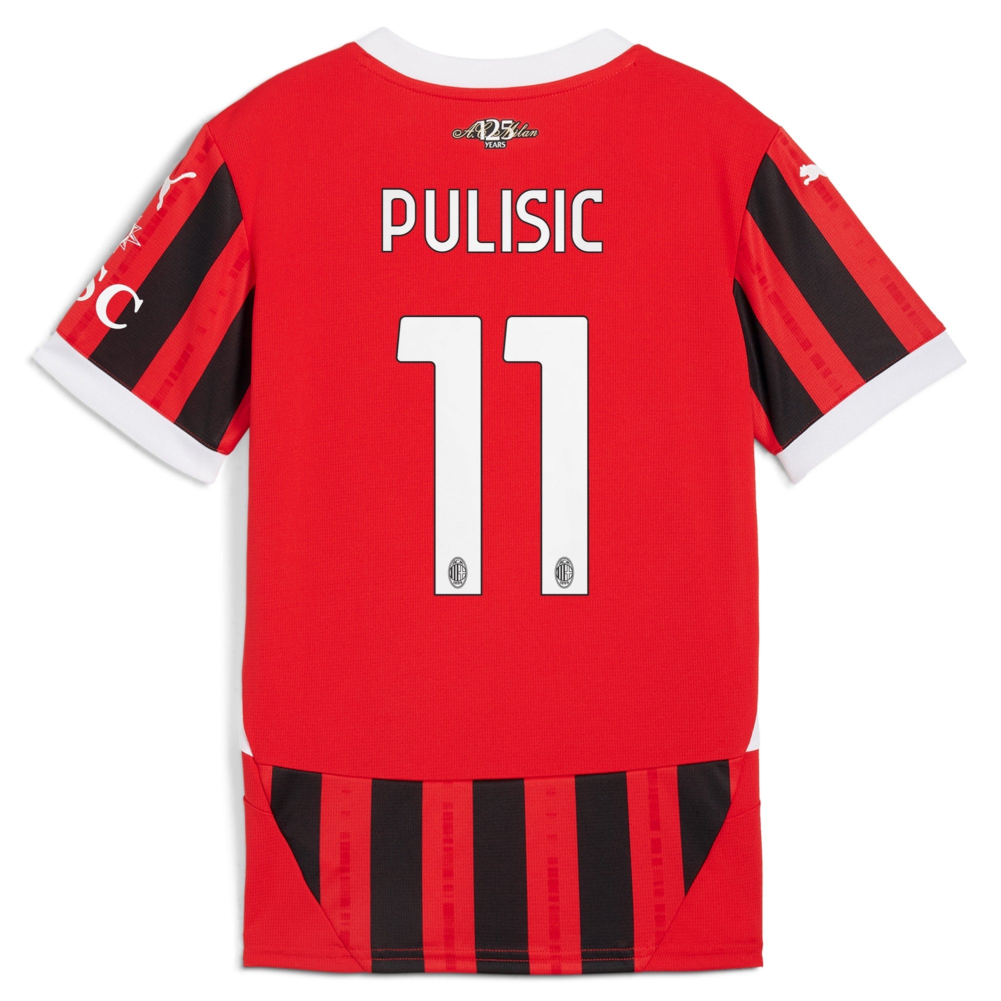 Espoor™ Christian Pulisic AC Milan Puma 2024/25 Home Player Jersey - Red