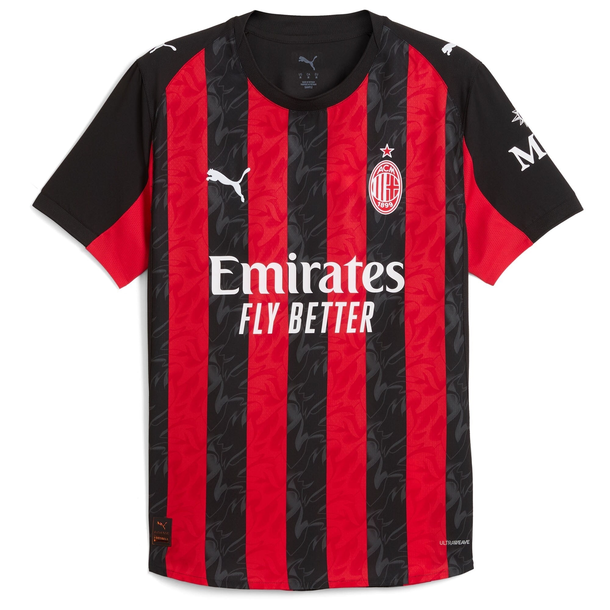 Espoor™ Christian Pulisic AC Milan Puma 2025/26 Home Player Jersey - Red