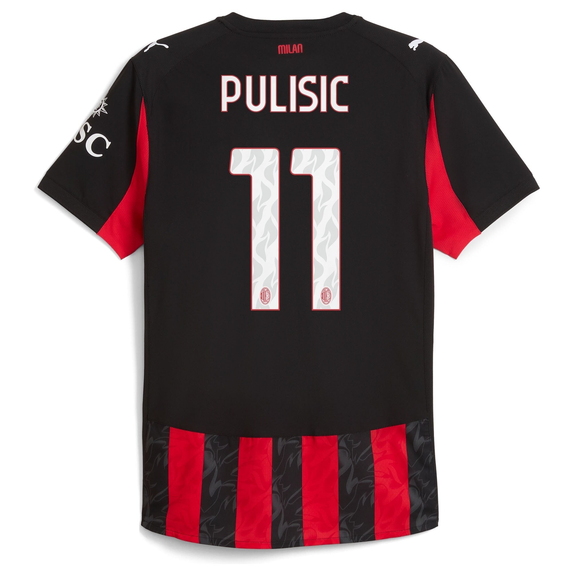 Espoor™ Christian Pulisic AC Milan Puma 2025/26 Home Player Jersey - Red