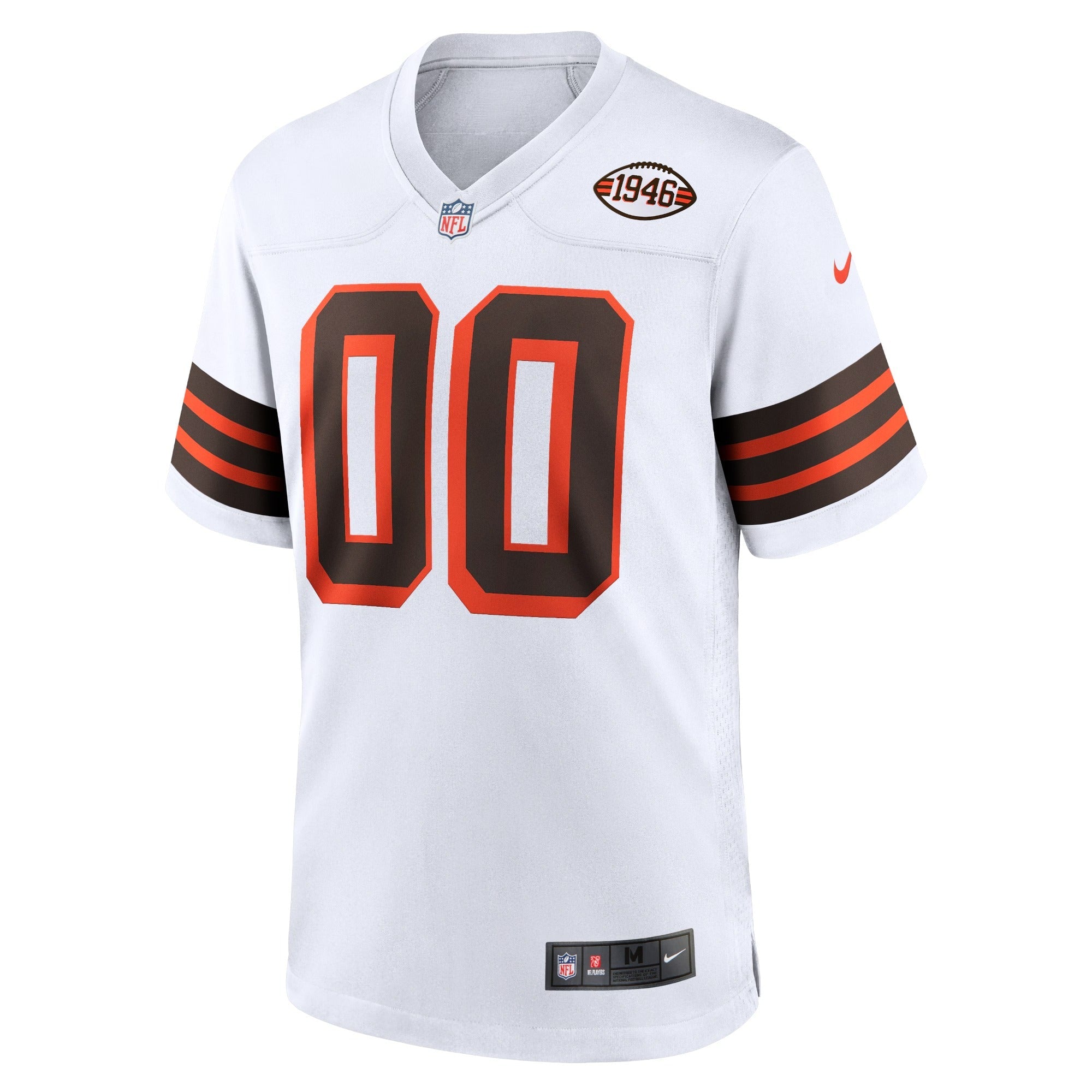 Cleveland Browns Nike 1946 Collection Alternate Custom Jersey - White - Jersey Teams World