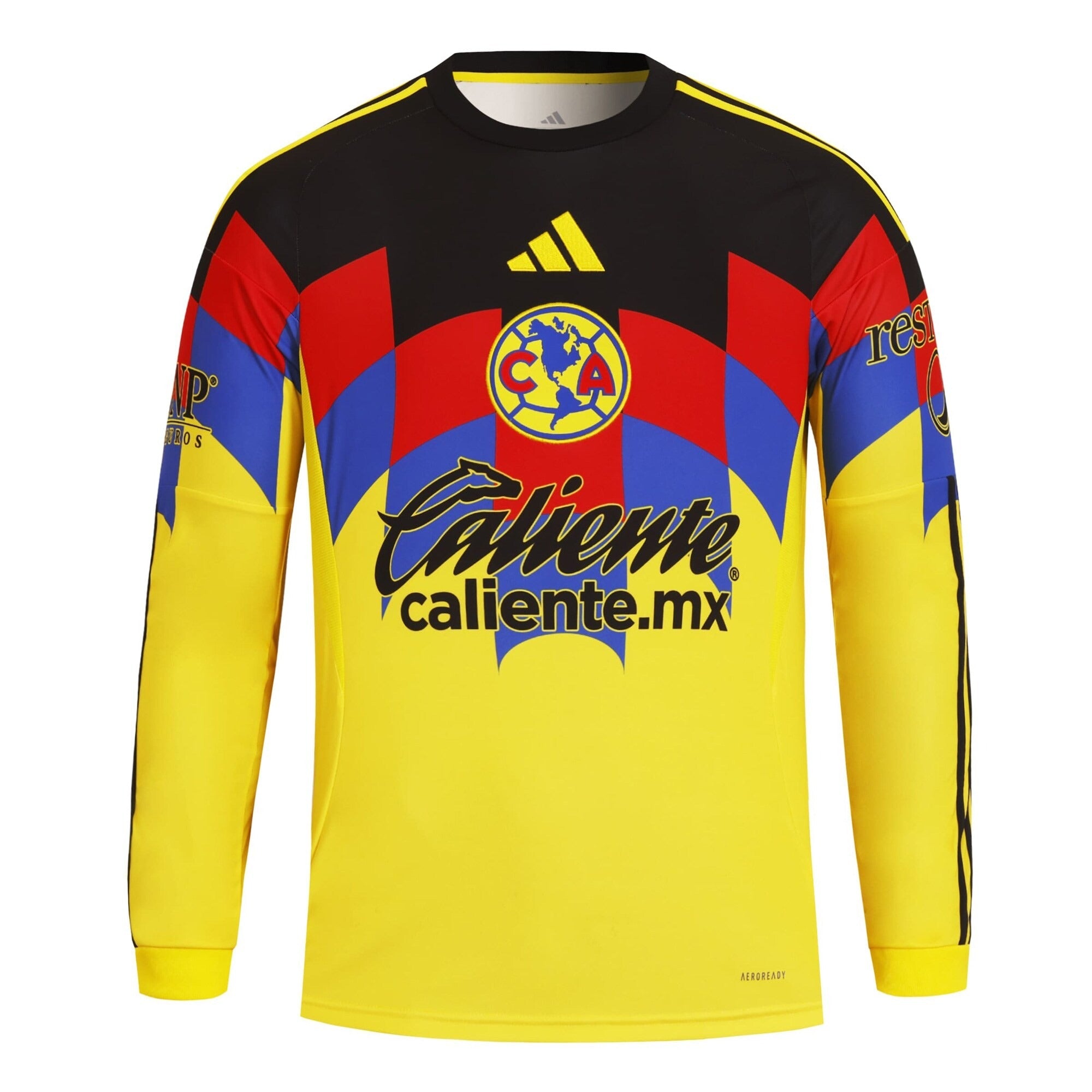 Espoor™ Club America adidas 2025/26 Home Long Sleeve Jersey - Yellow