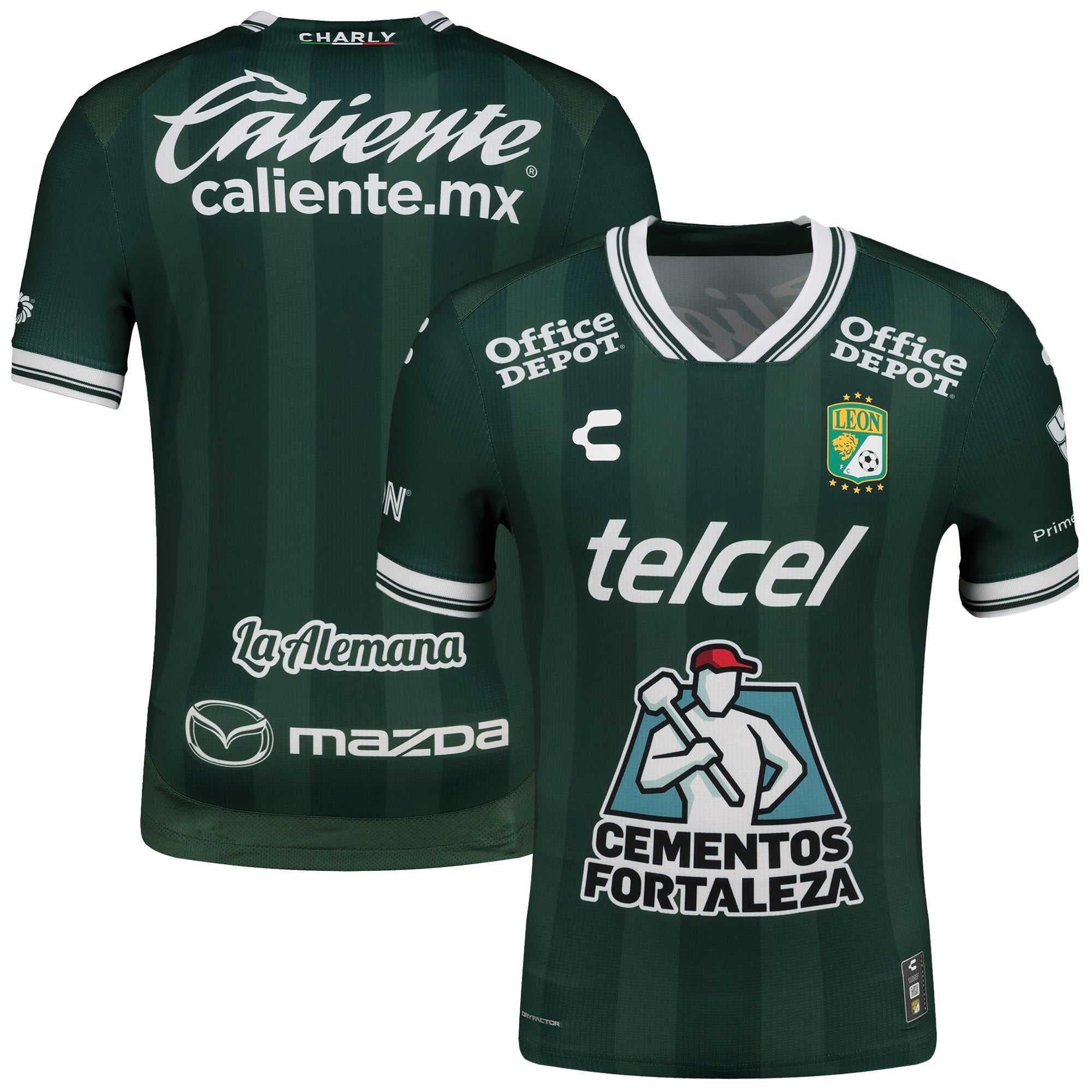 Espoor™ Club Leon Charly 2025/26 Home Authentic Jersey - Green
